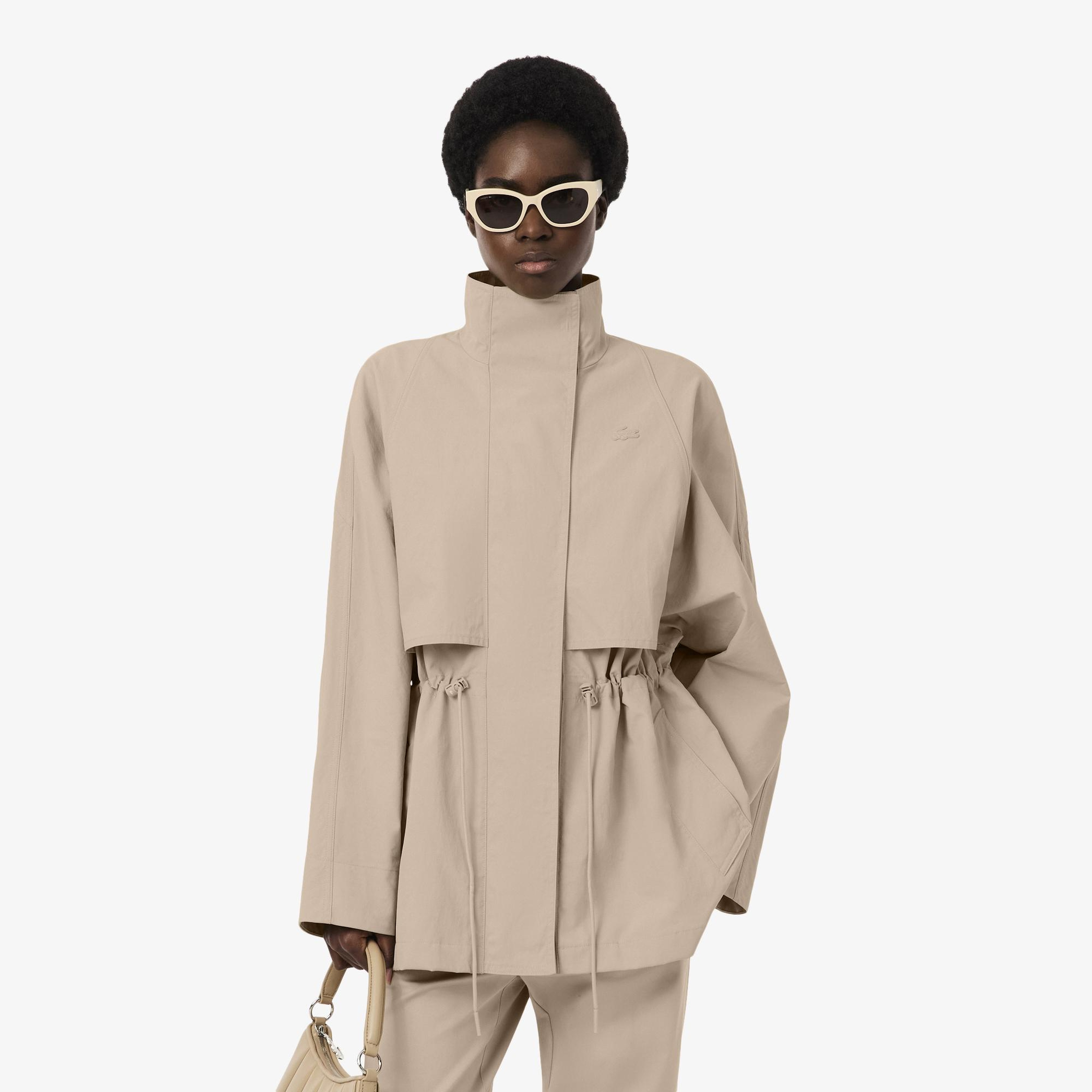 Kadın Oversize Fit Bej Ceket