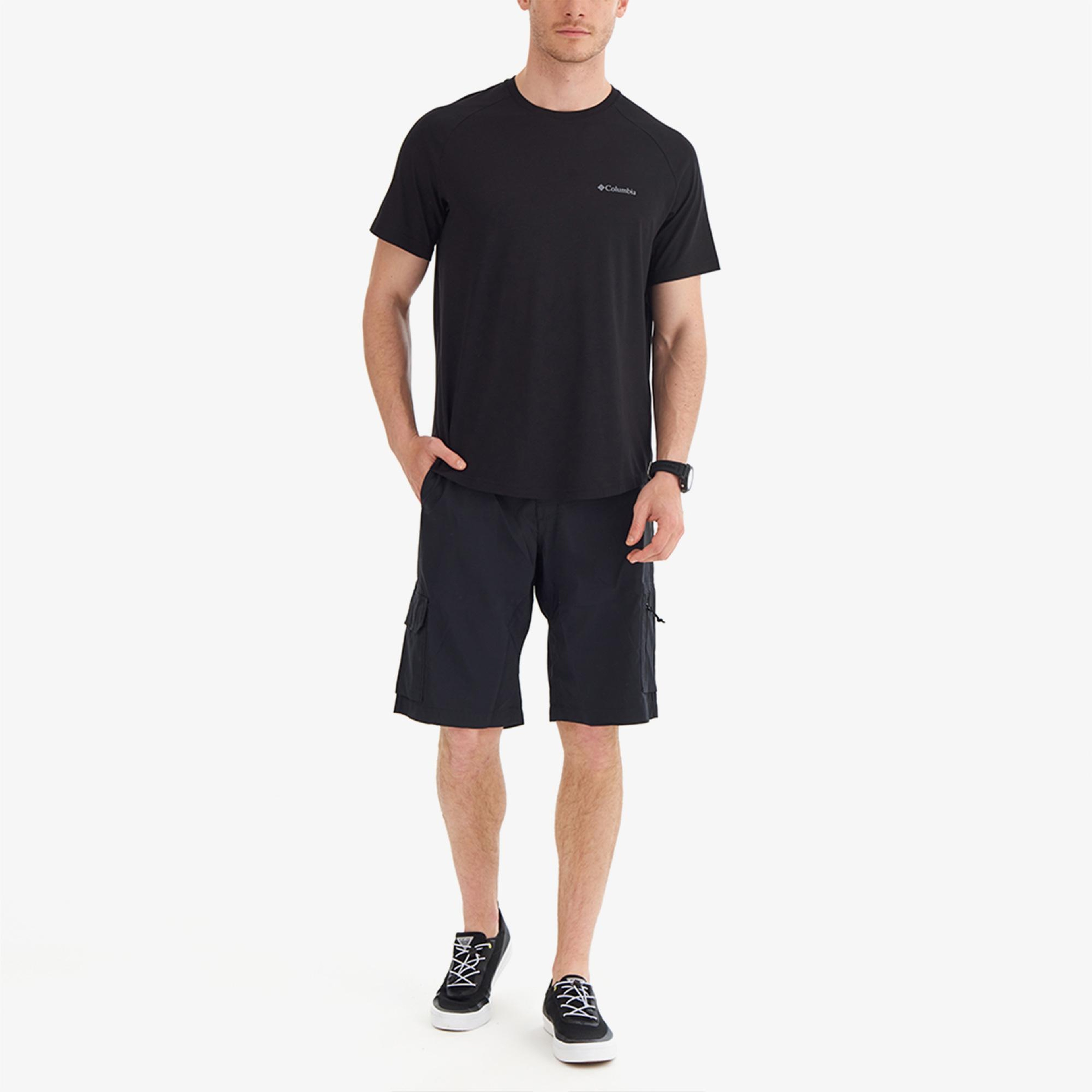 Columbia Comfort Ss Erkek Siyah T-Shirt