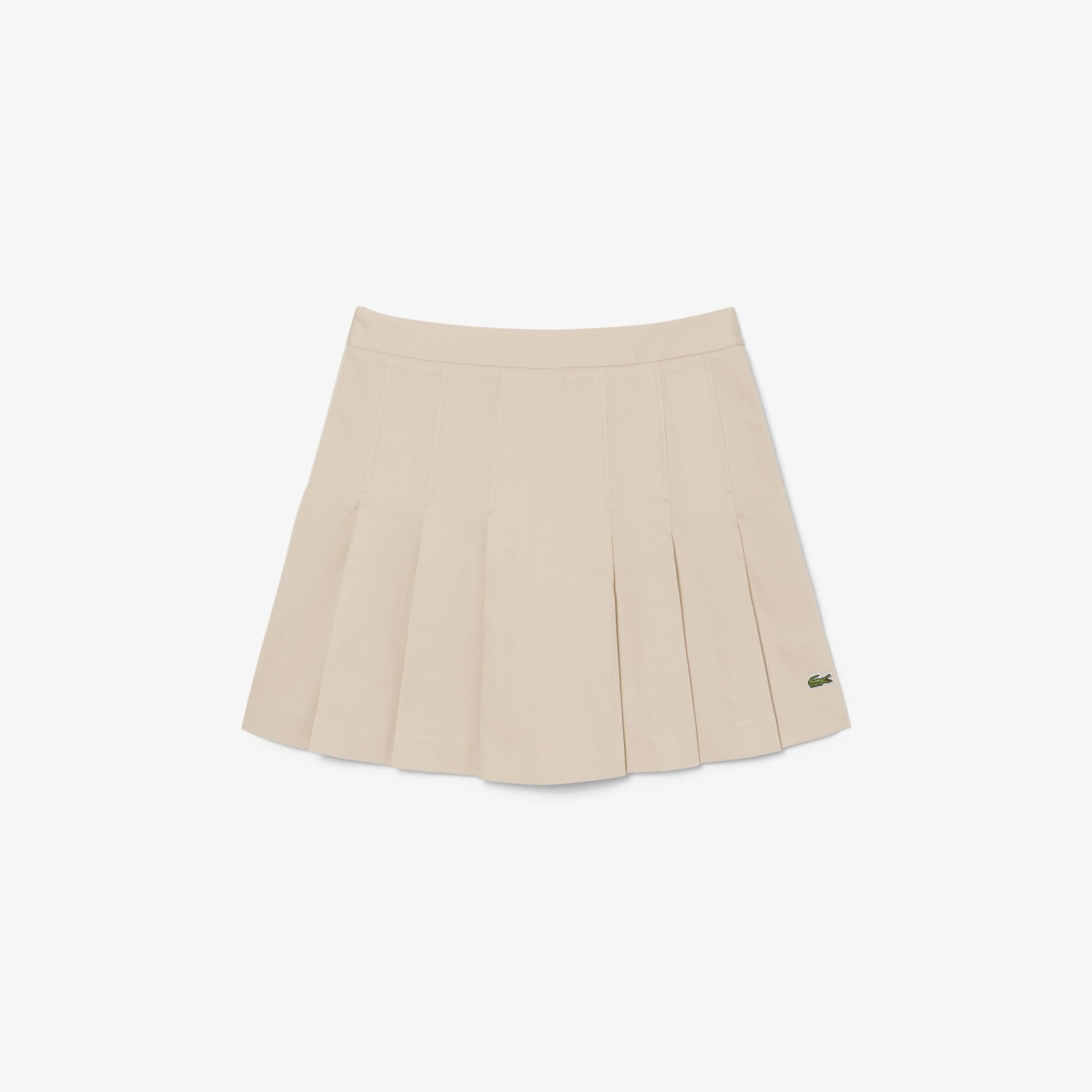 Kadın Flare Fit Bej Etek