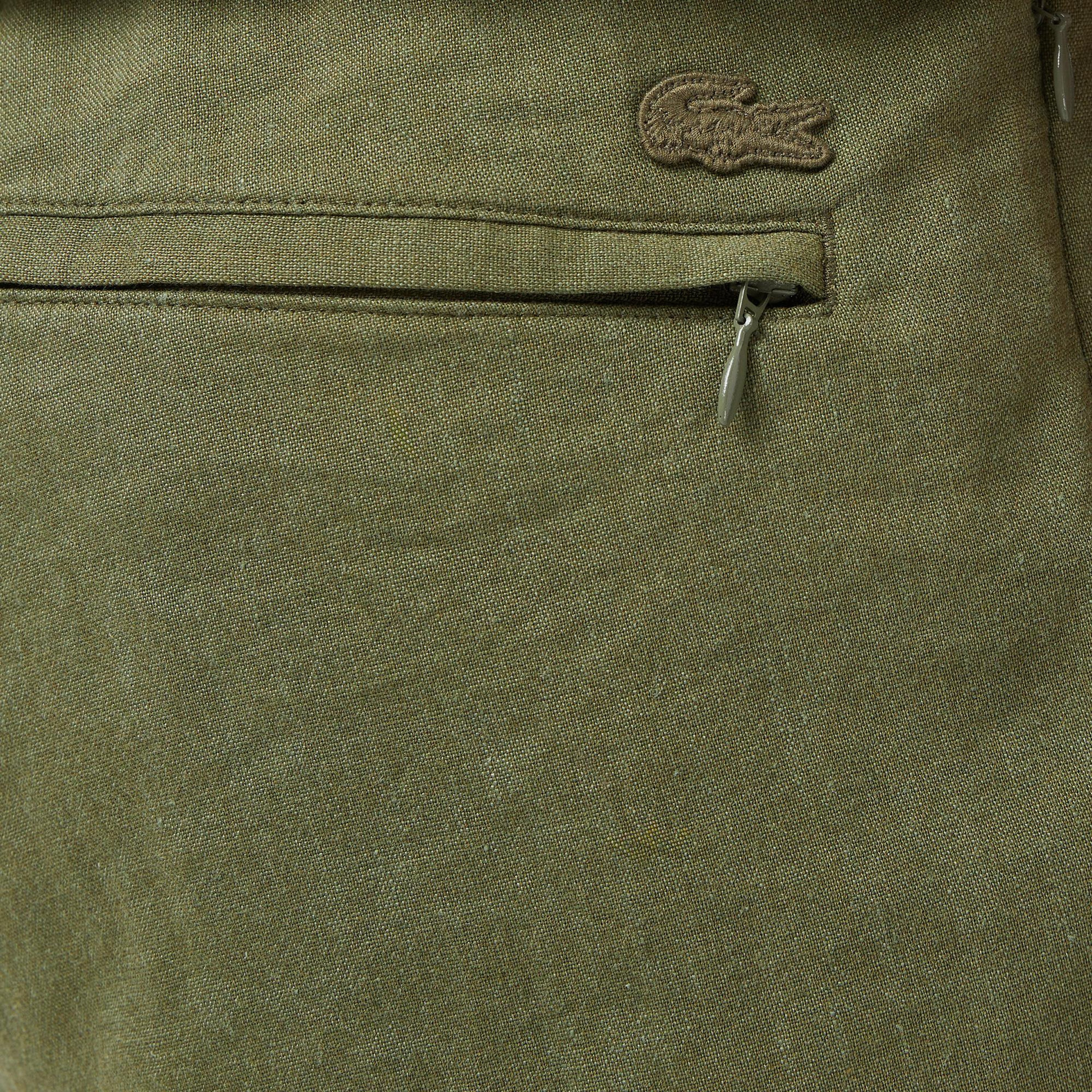 Erkek Tapered Fit Haki Chino Pantolon