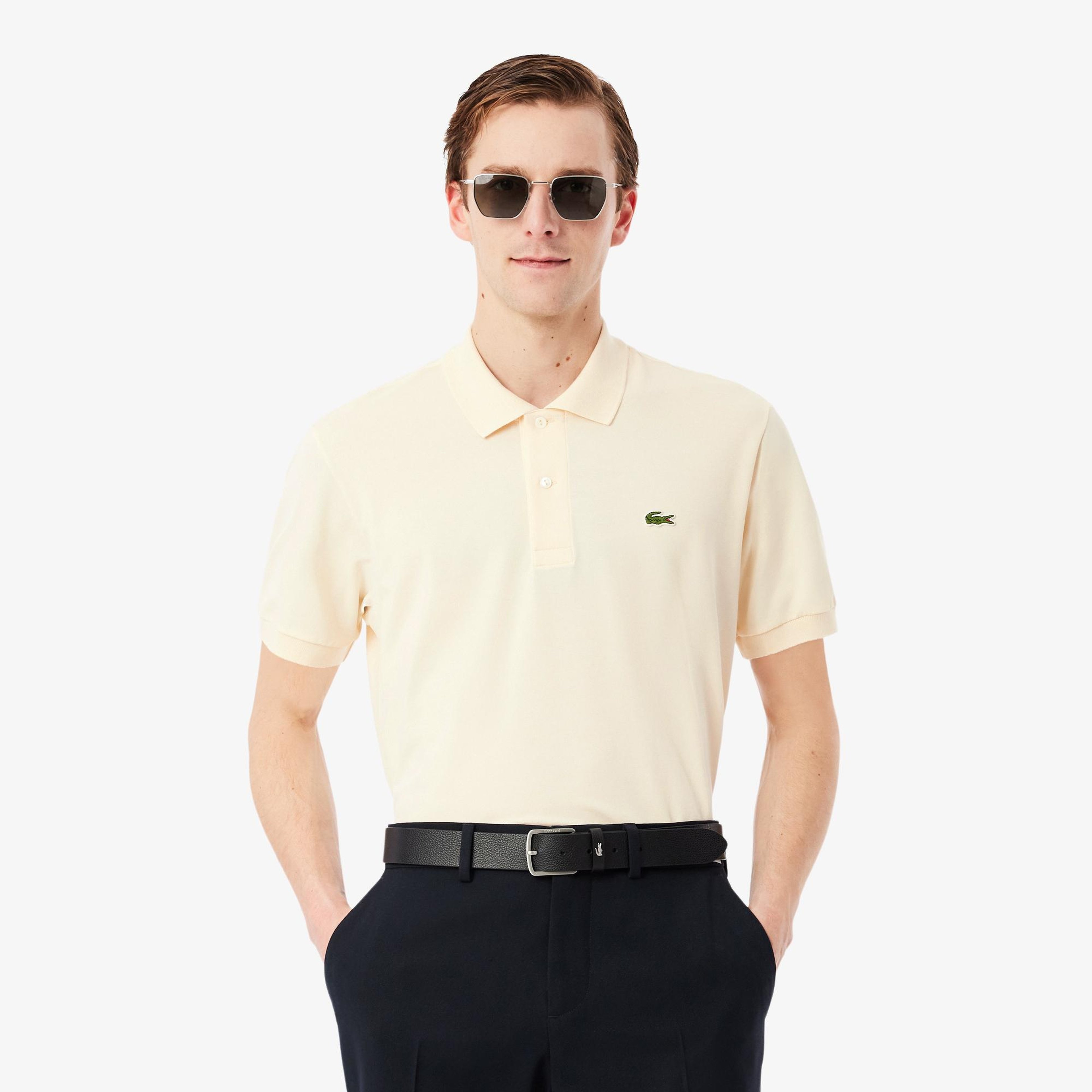 L.12.12 Light Erkek Classic Fit Bej Polo