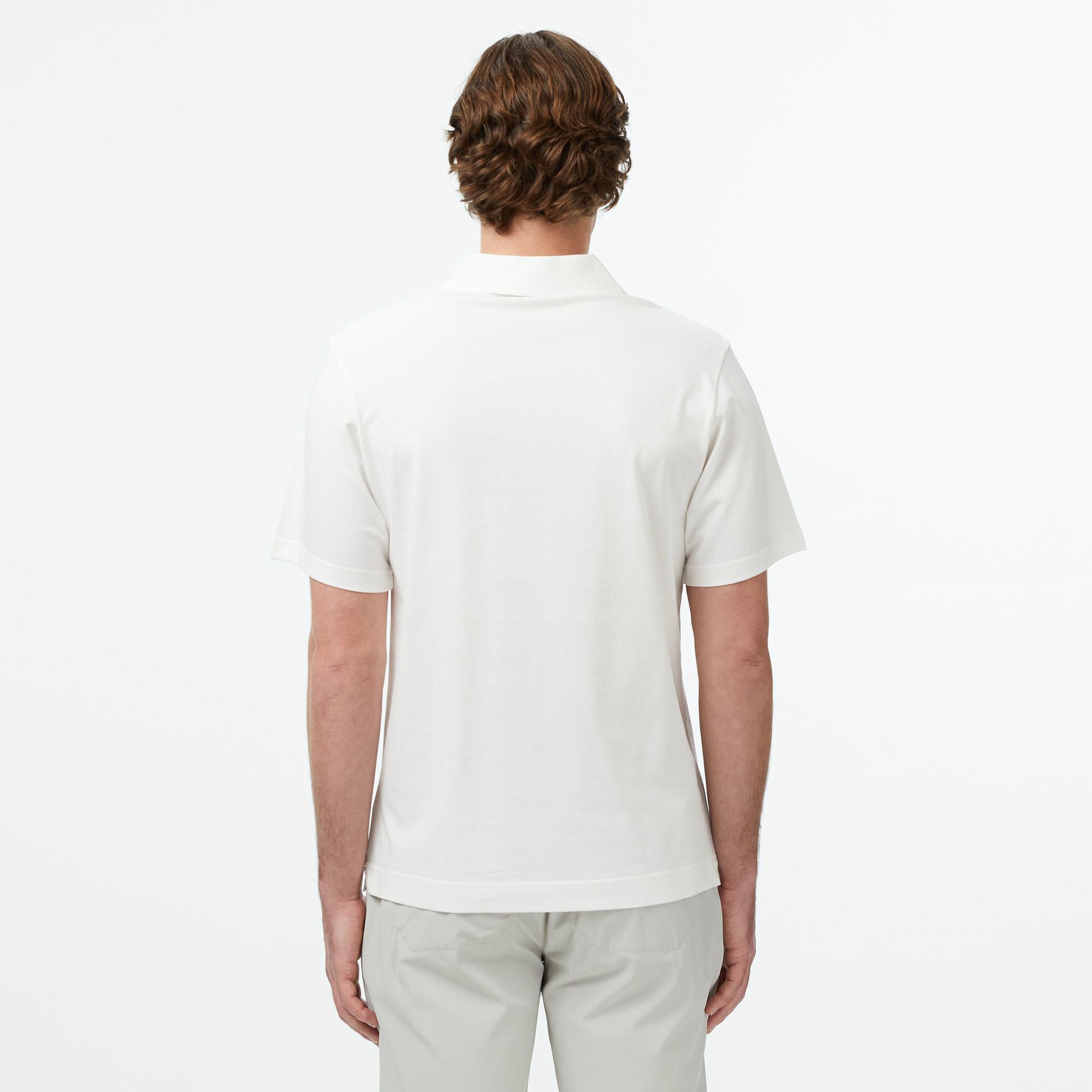 Erkek Classic Fit Beyaz Paris Polo