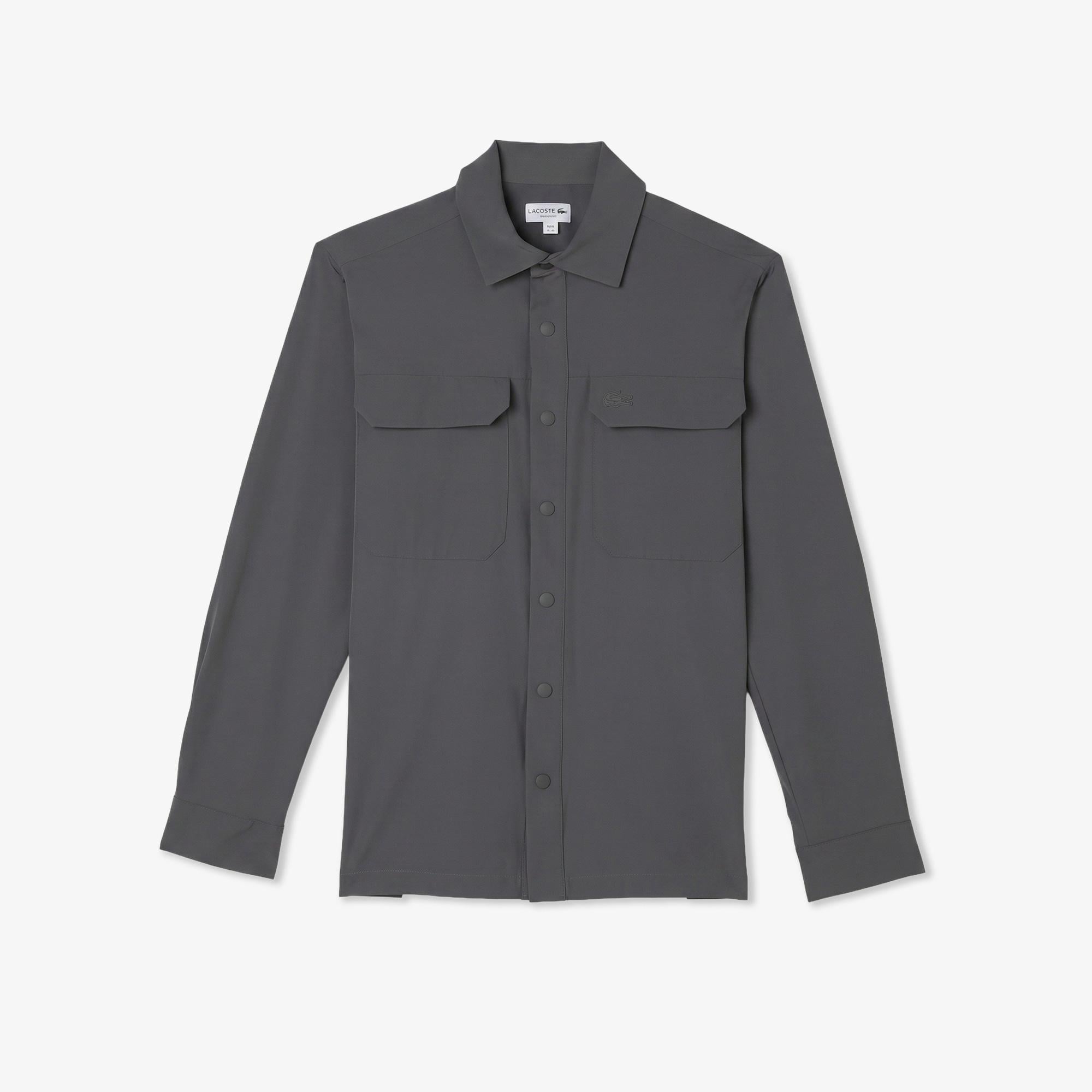 Erkek Regular Fit Koyu Gri Dış Gömlek