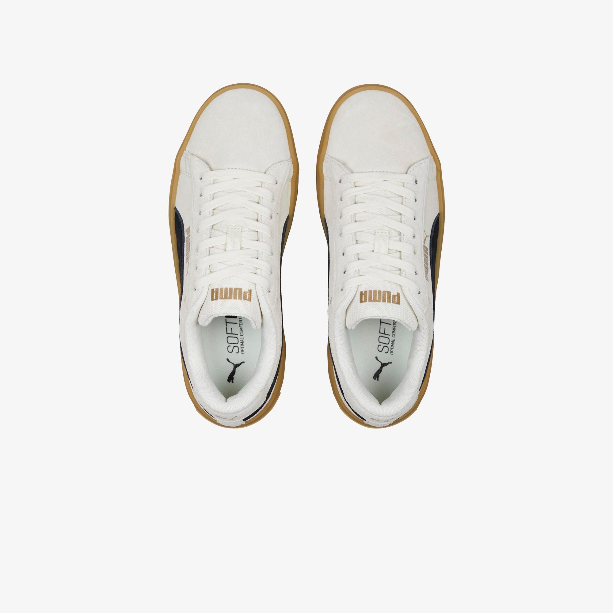 Puma Smash Platform V3 Sd Kadın Krem Spor Ayakkabı