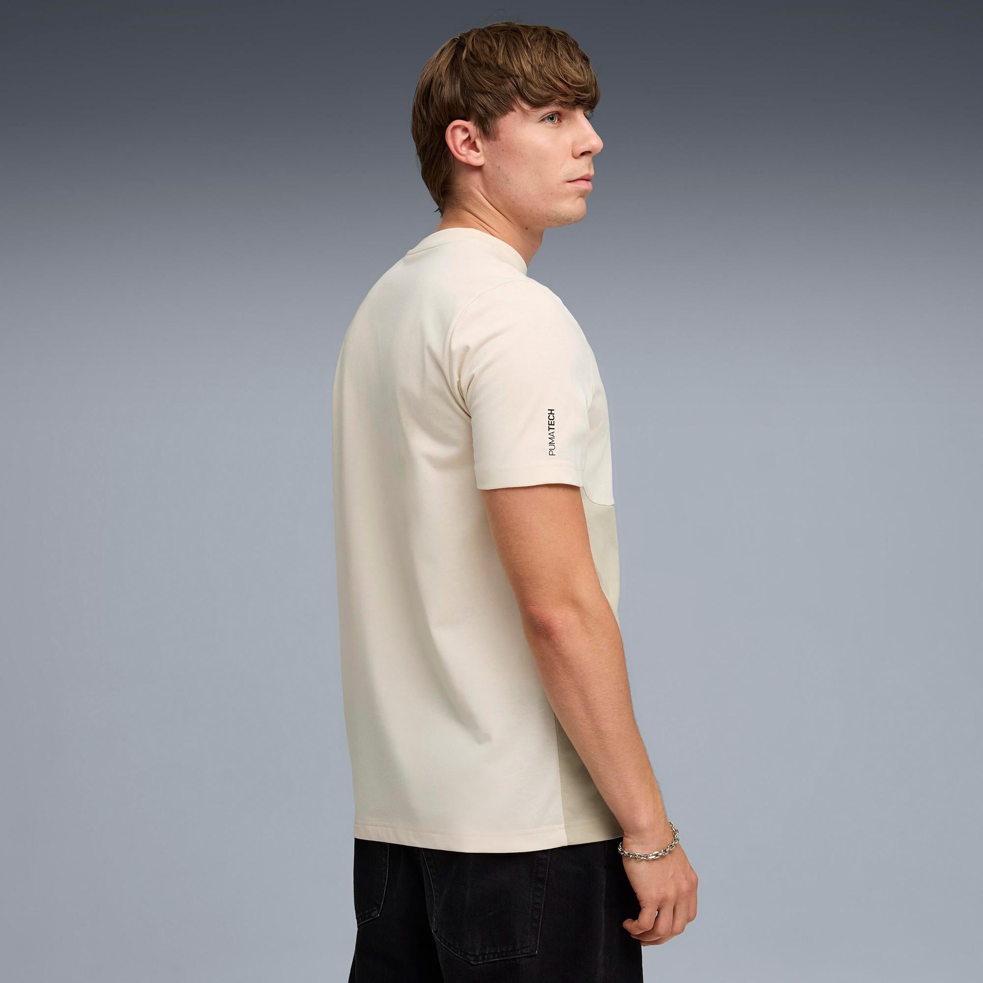 Puma Pumatech Erkek Krem T-Shirt