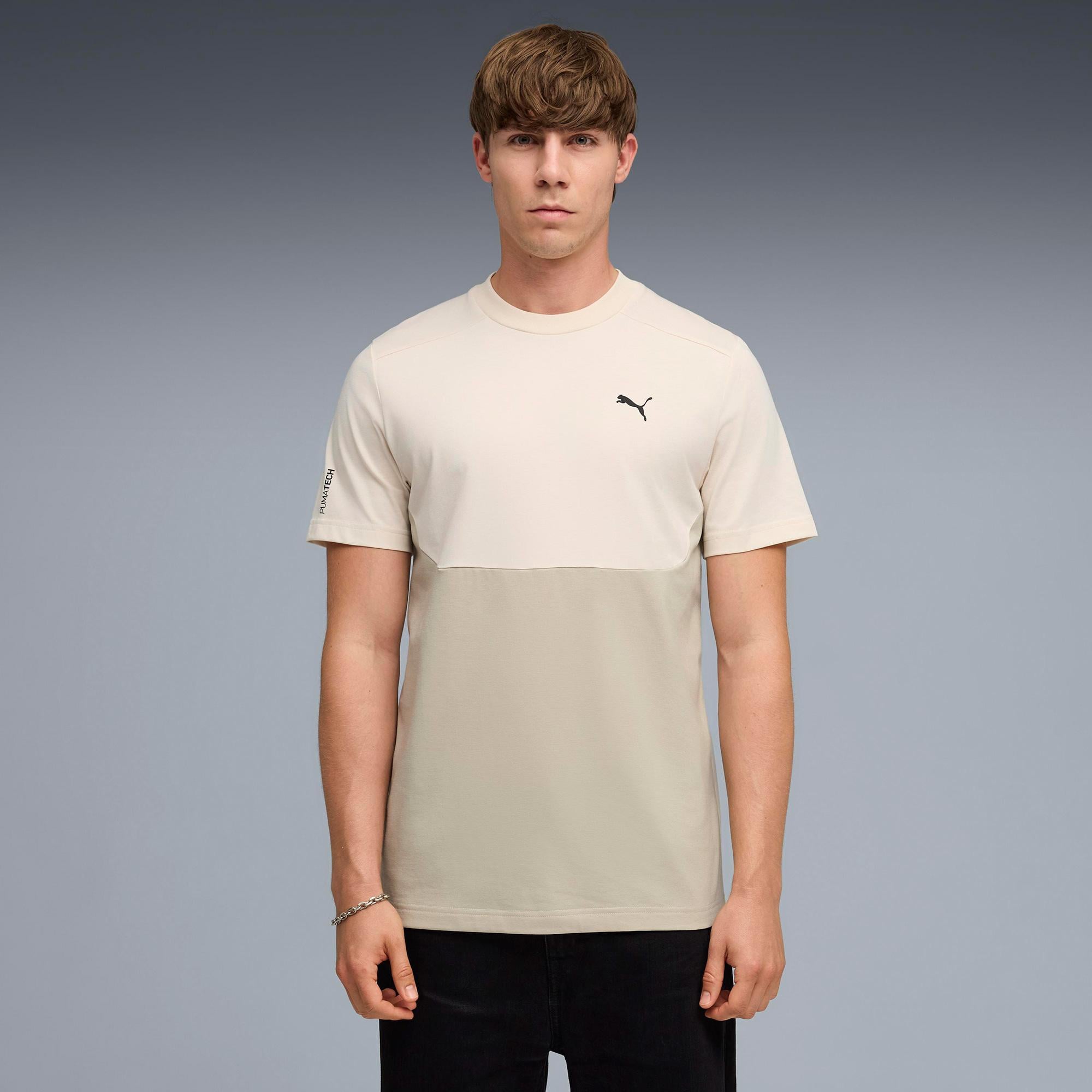 Puma Pumatech Erkek Krem T-Shirt