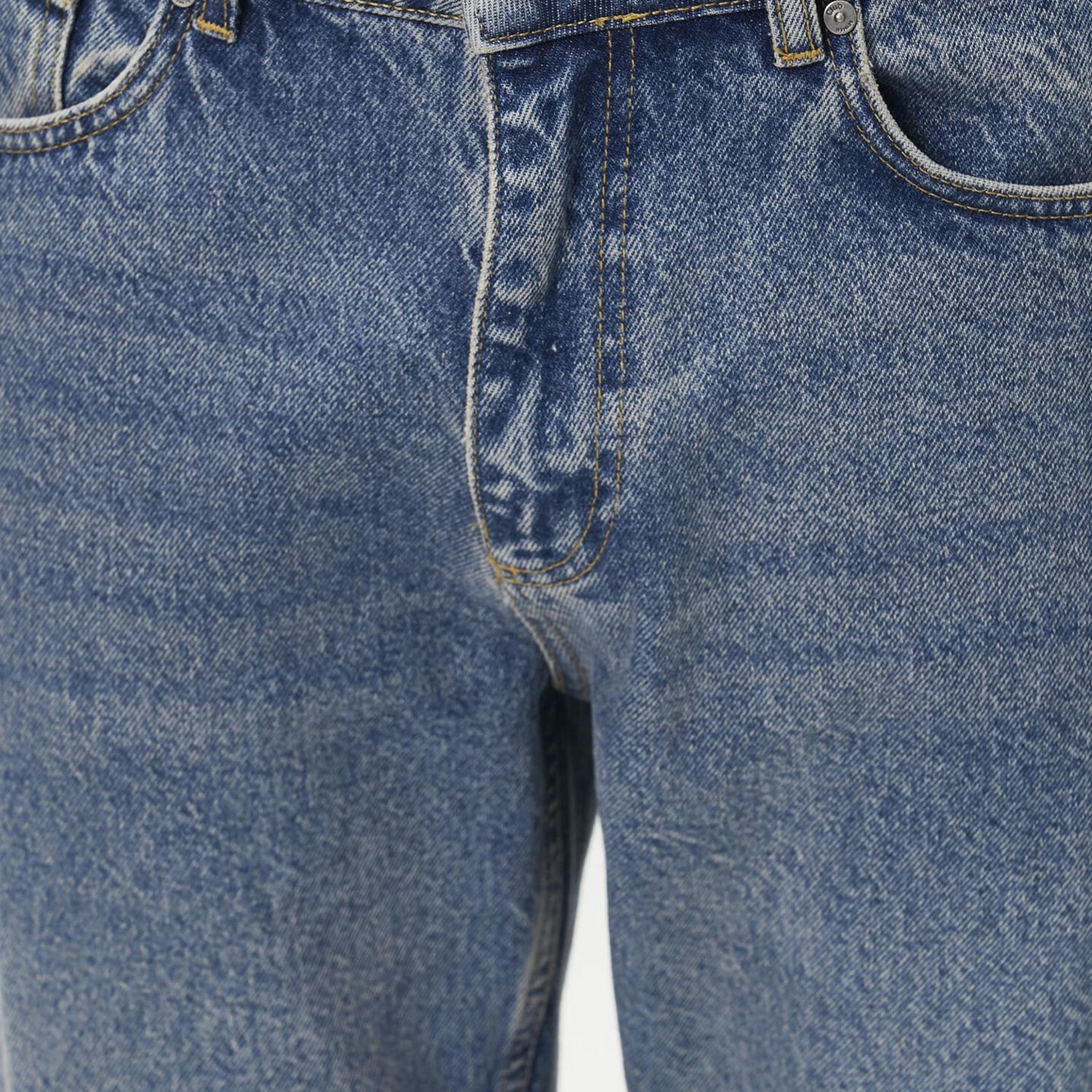 Beymen Club Erkek Mavi Yıkamalı Tapered Fit Jean Pantolon