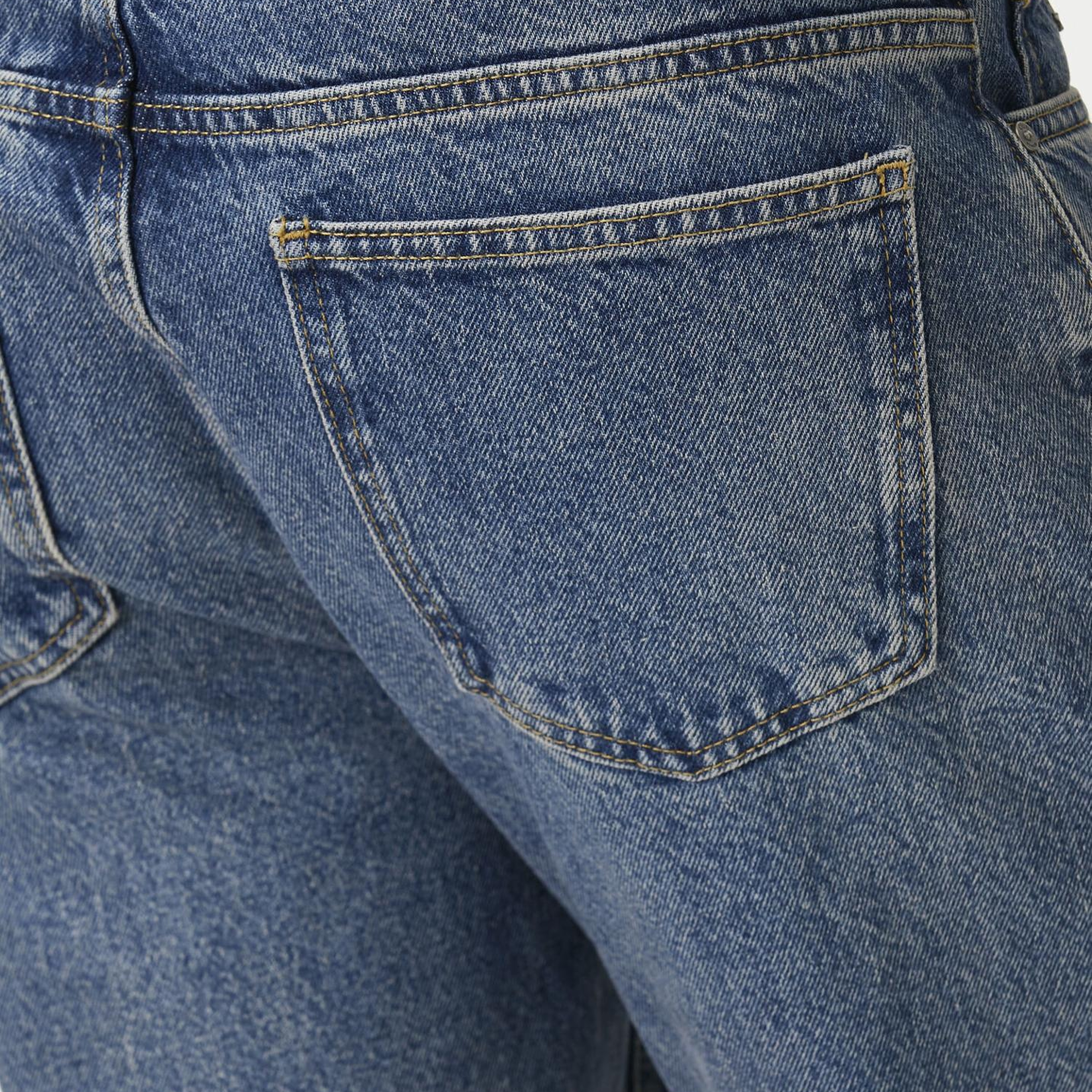 Beymen Club Erkek Mavi Yıkamalı Tapered Fit Jean Pantolon