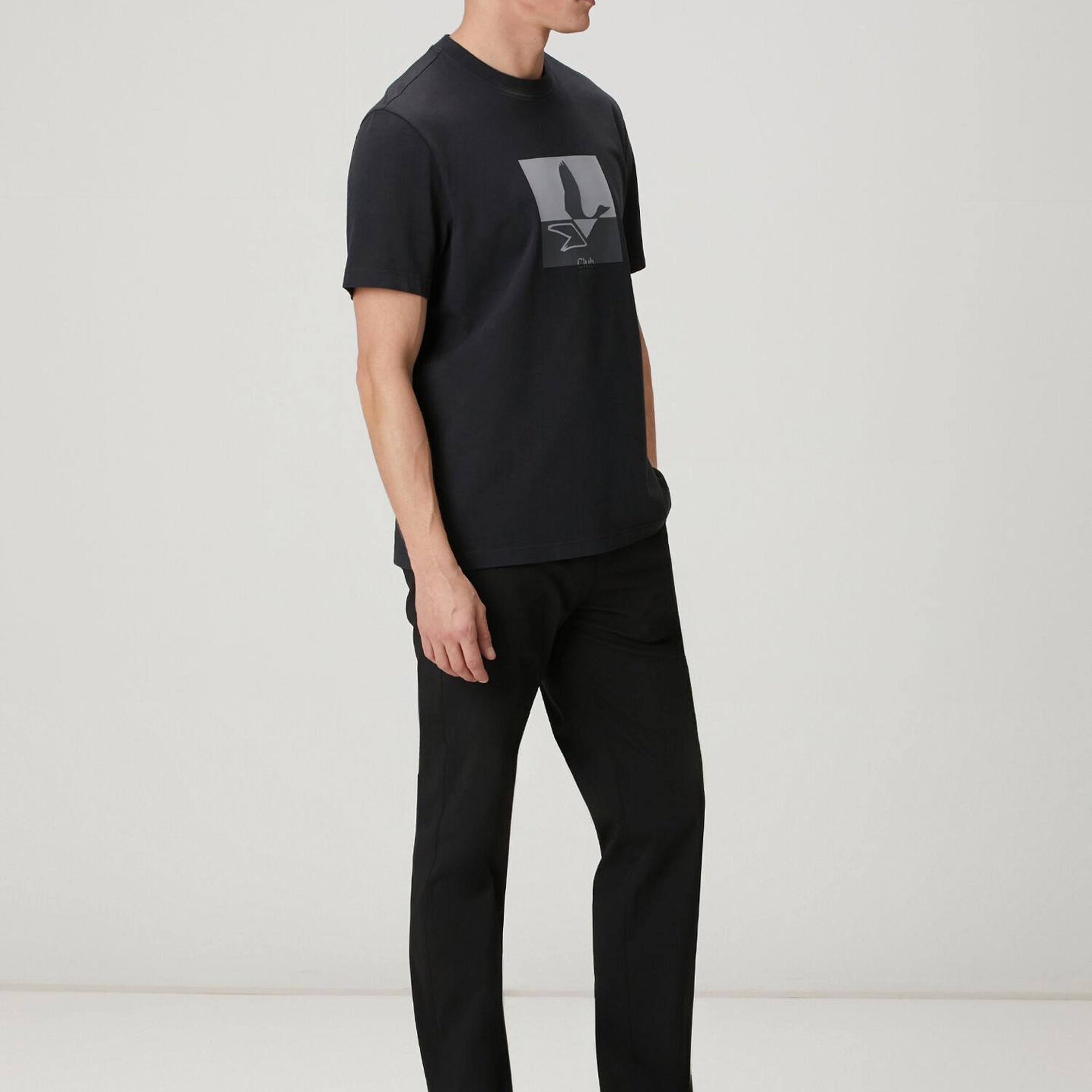 Beymen Club Erkek Siyah Logolu Suprem Oversize T-shirt