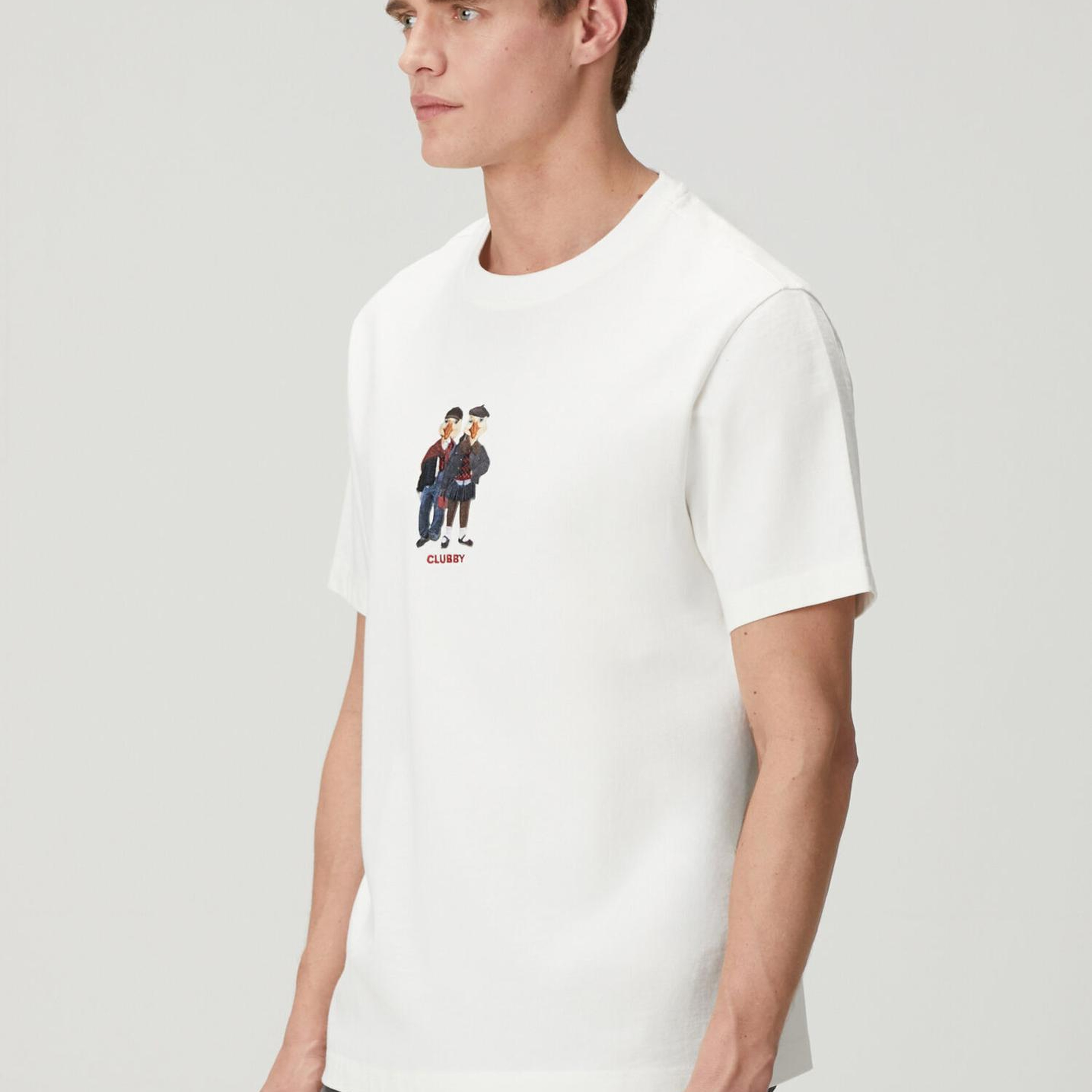 Beymen Club Erkek Beyaz Relax Fit Clubby T-shirt