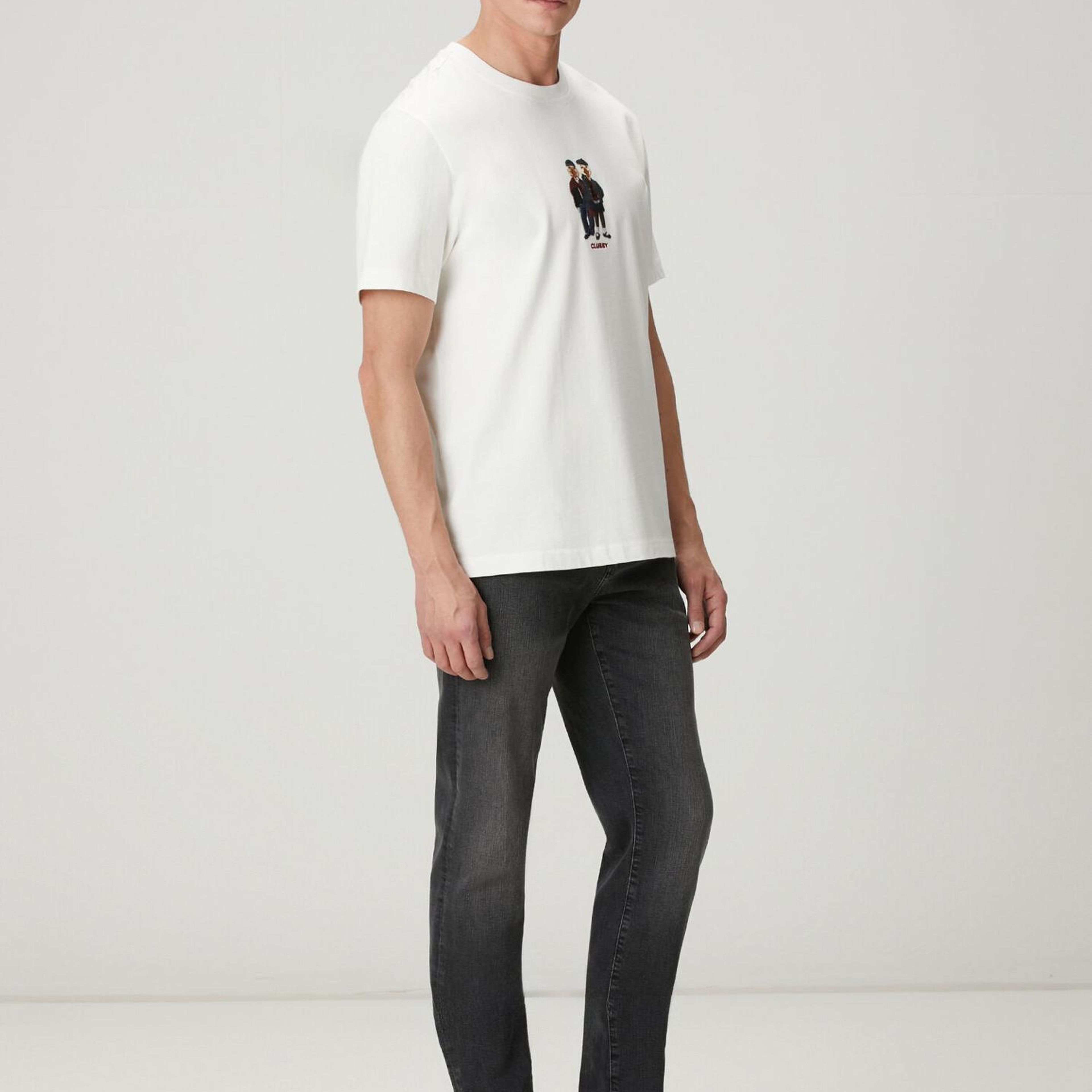 Beymen Club Erkek Beyaz Relax Fit Clubby T-shirt
