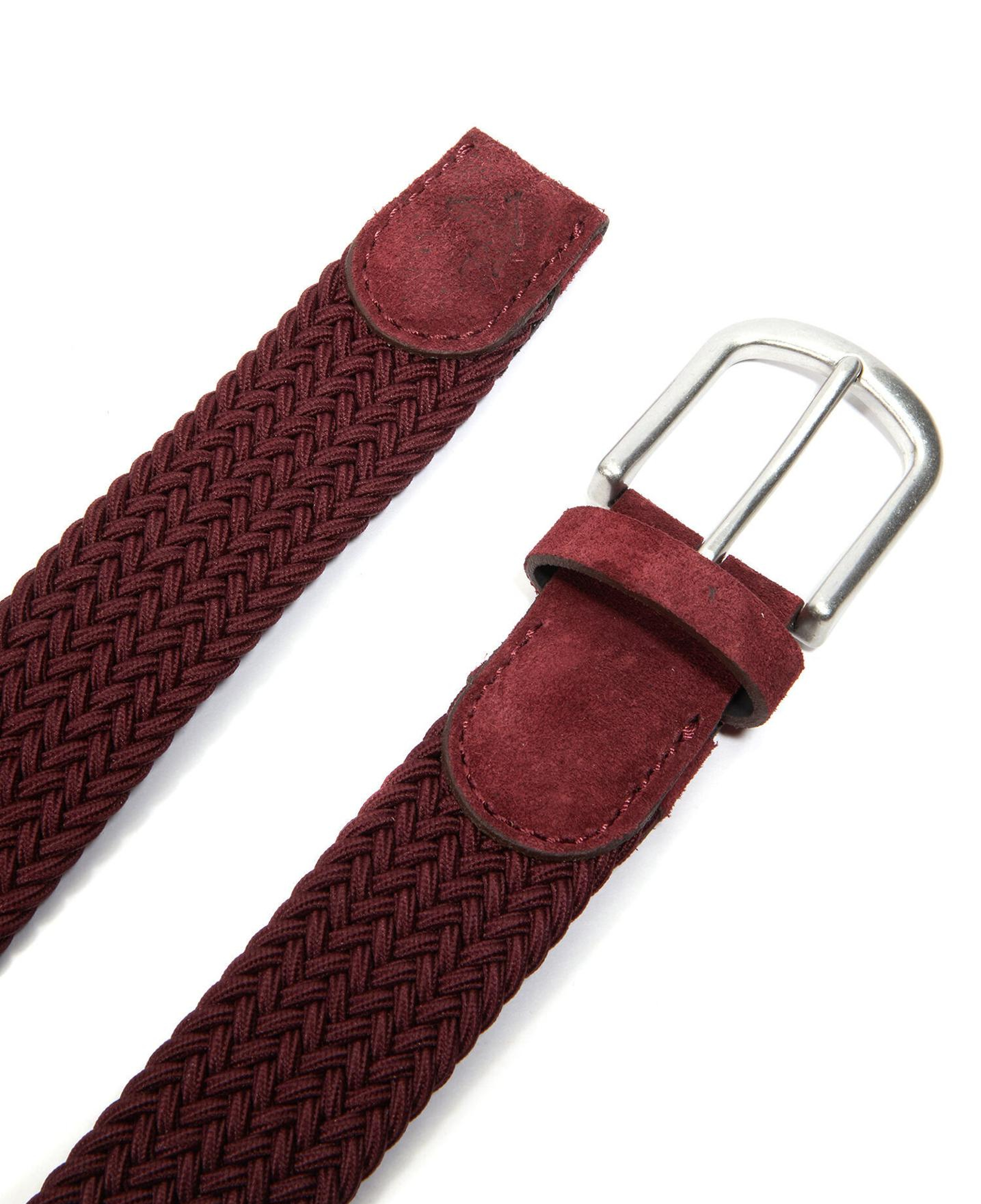 Beymen Club Erkek Bordo Lastik Örgülü Kemer
