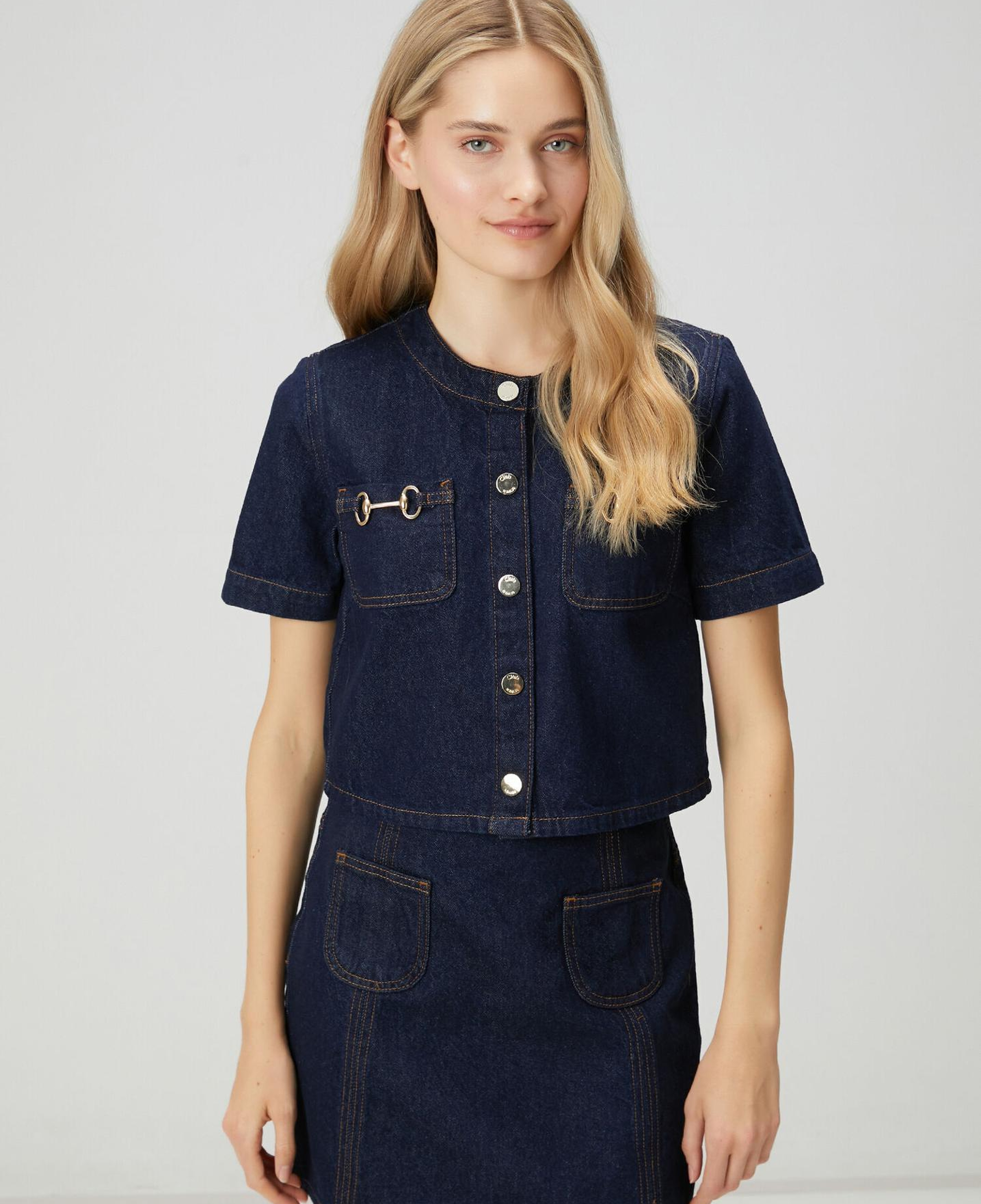 Beymen Club Kadın Indigo Mini Denim Ceket
