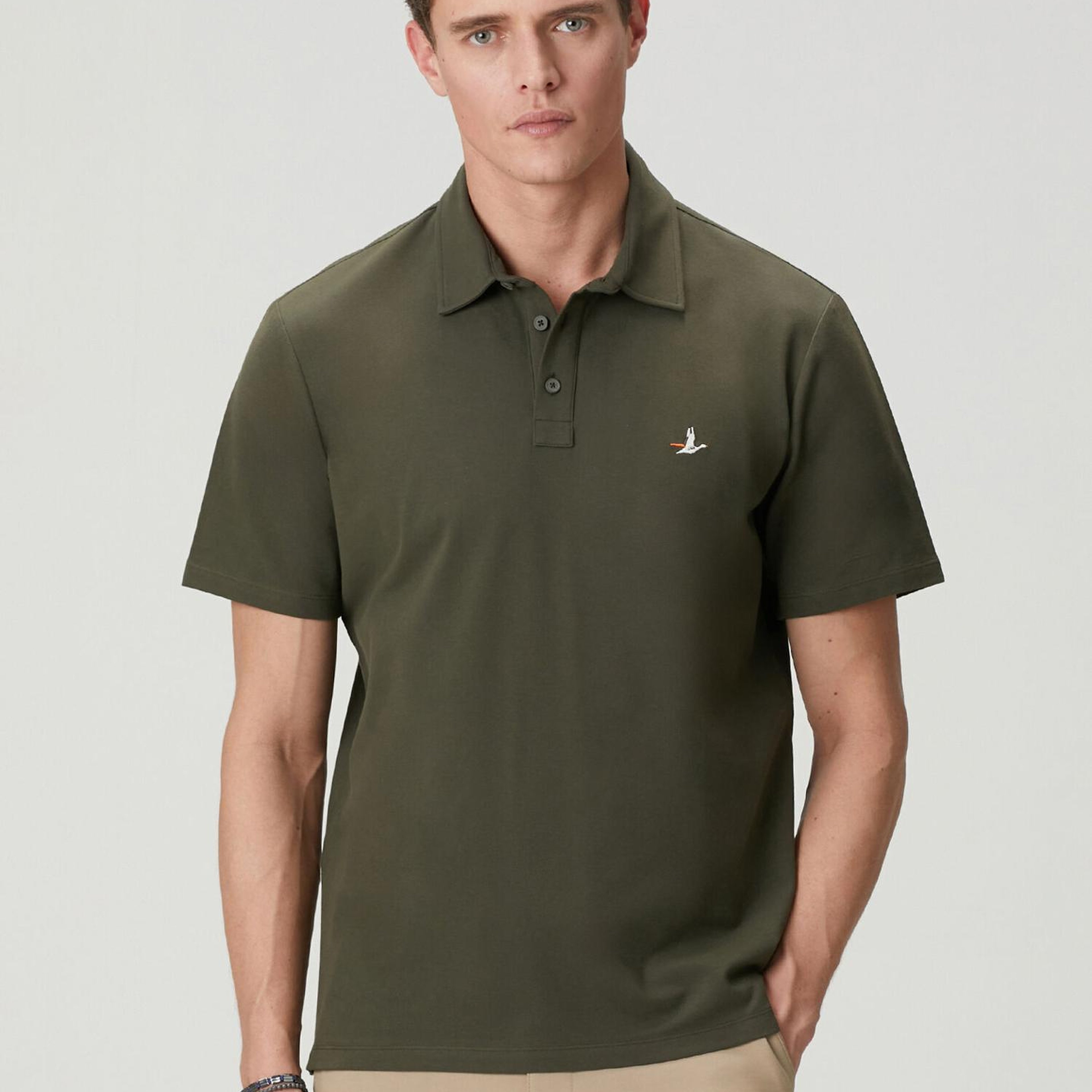 Beymen Club Erkek Comfort Fit Haki Polo T-shirt