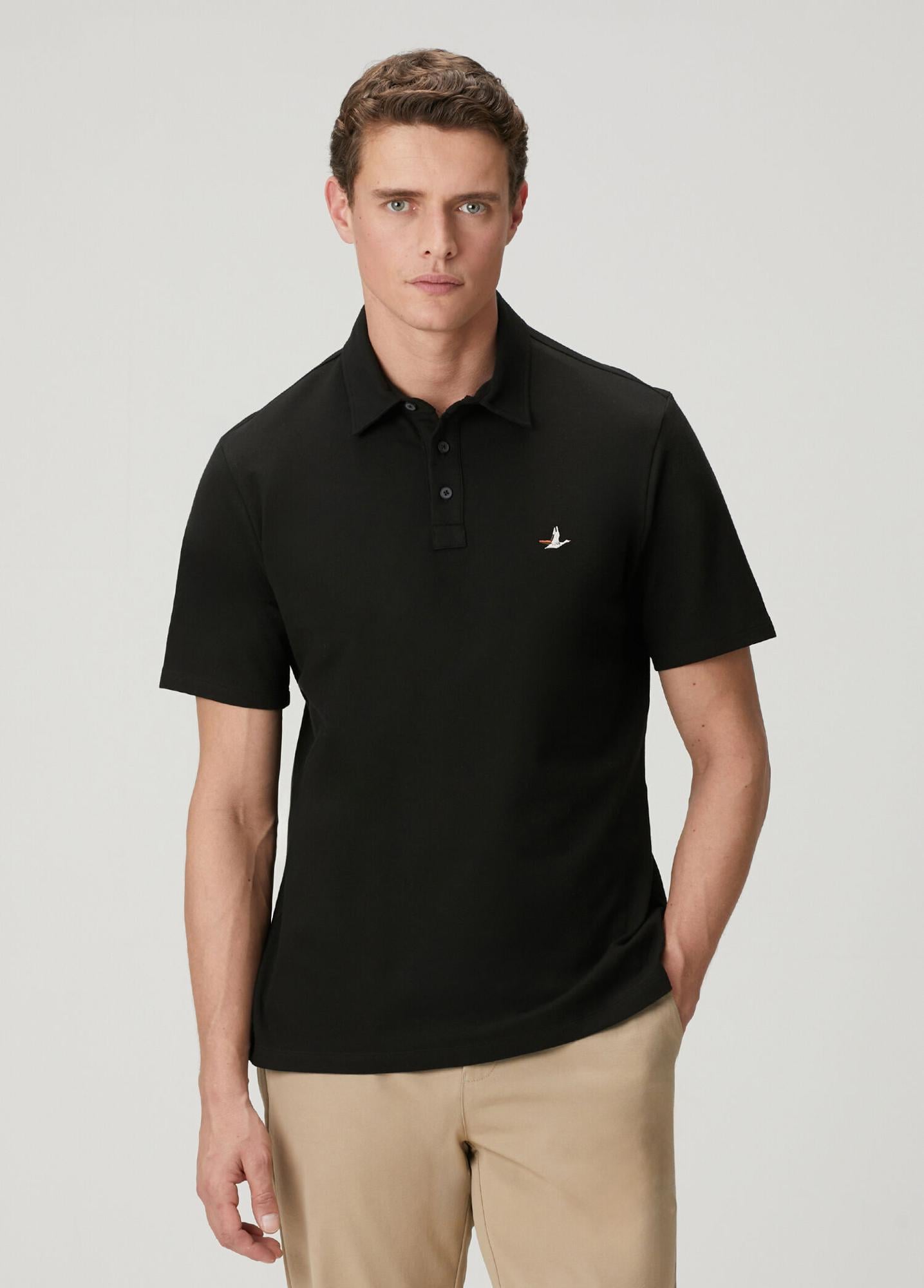 Beymen Club Erkek Comfort Fit Siyah Polo Yaka T-shirt