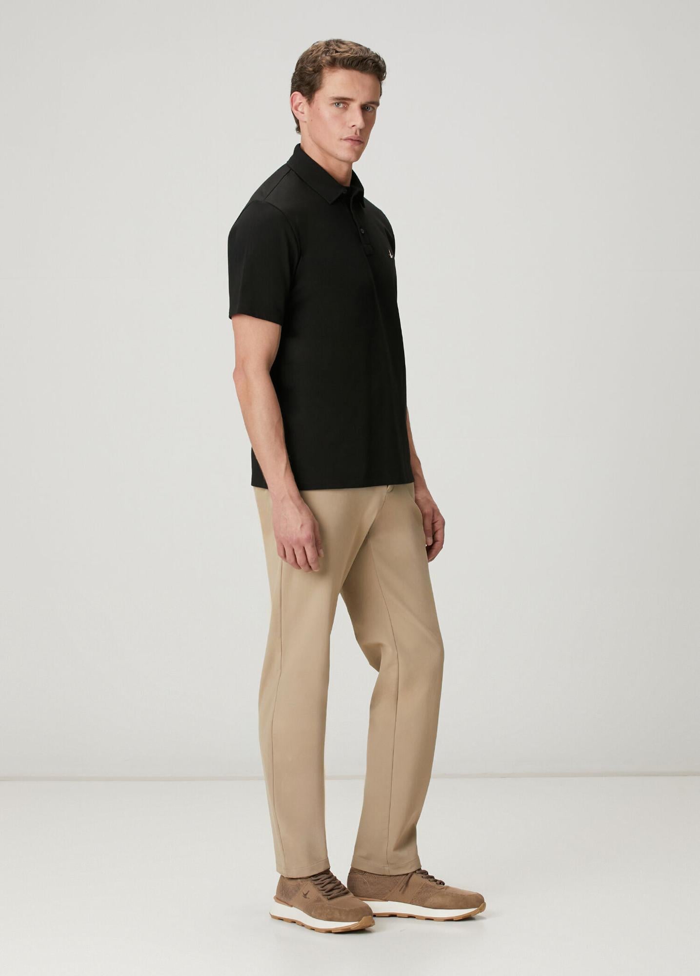 Beymen Club Erkek Comfort Fit Siyah Polo Yaka T-shirt