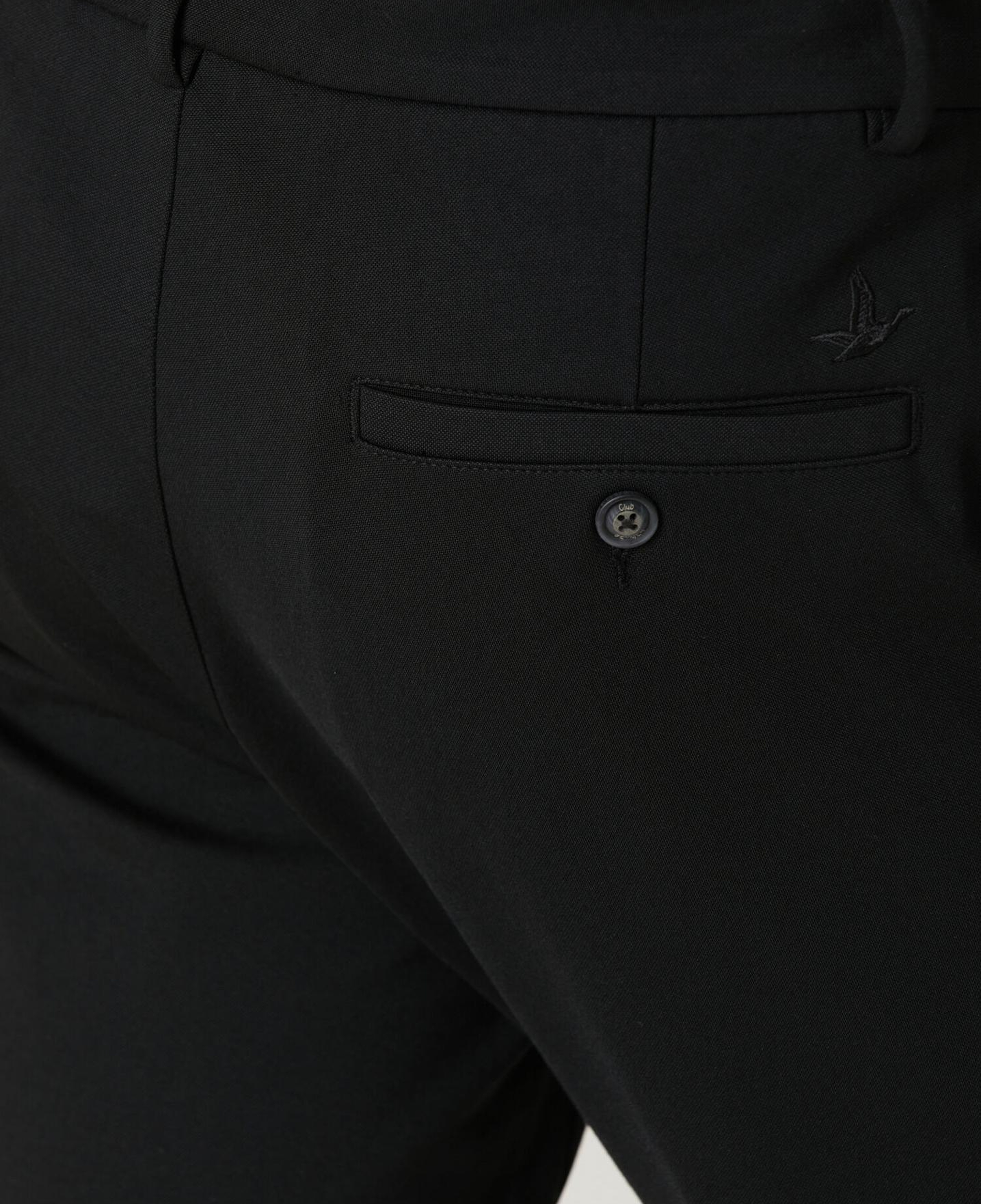 Beymen Club Erkek Siyah Beli Kordonlu Örme Chino Pantolon