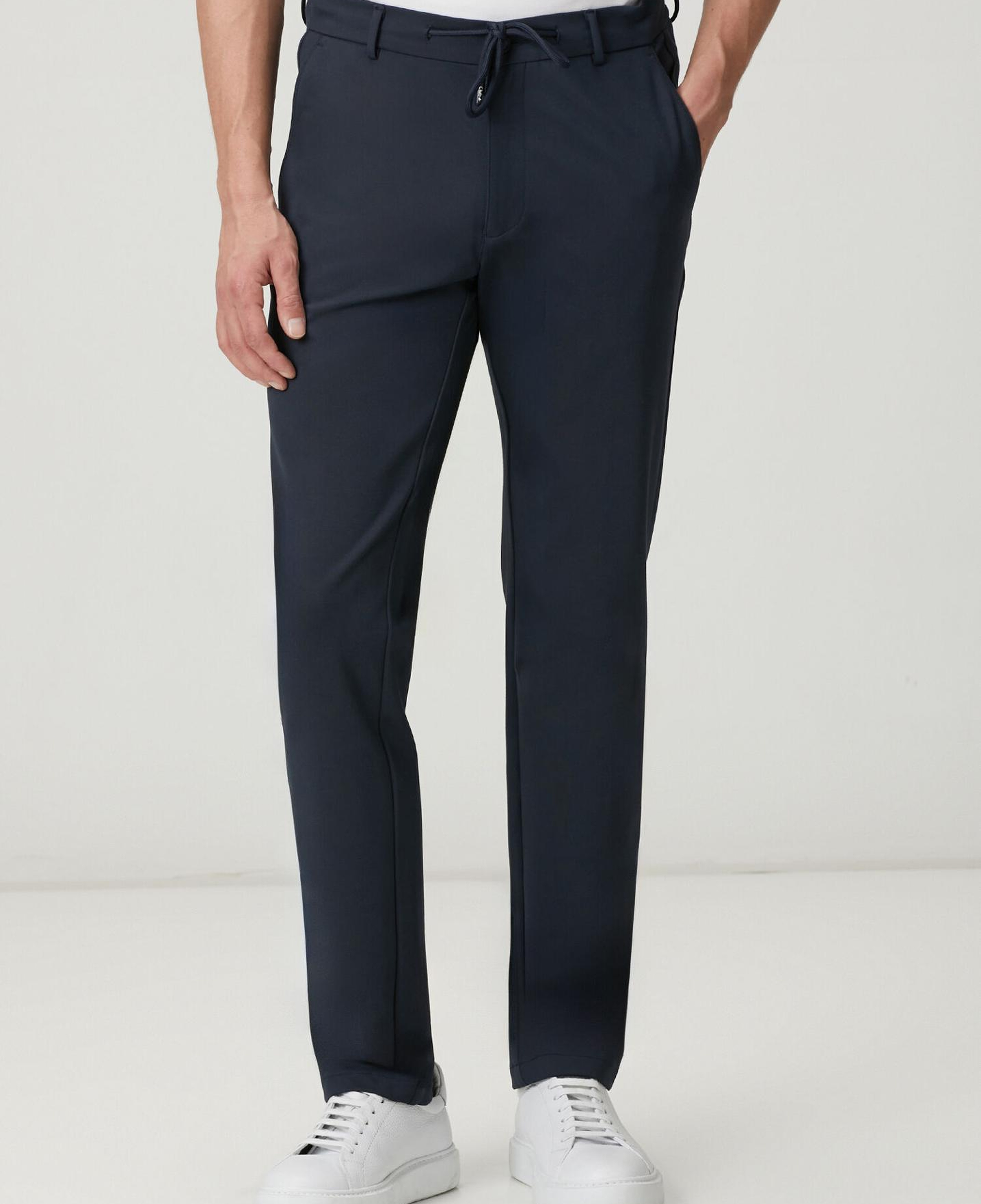Beymen Club Erkek Lacivert Beli Kordonlu Chino Pantolon