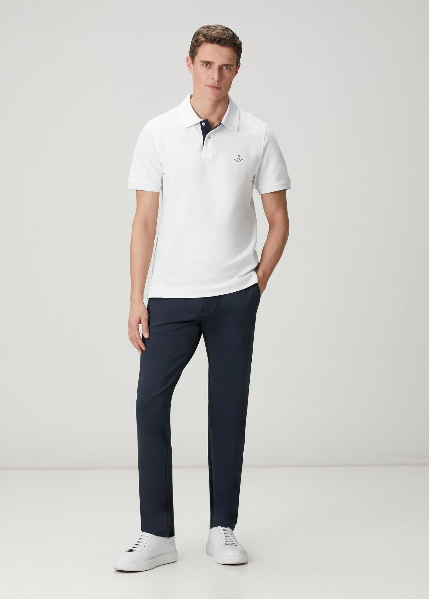 Beymen Club Erkek Lacivert Beli Kordonlu Chino Pantolon