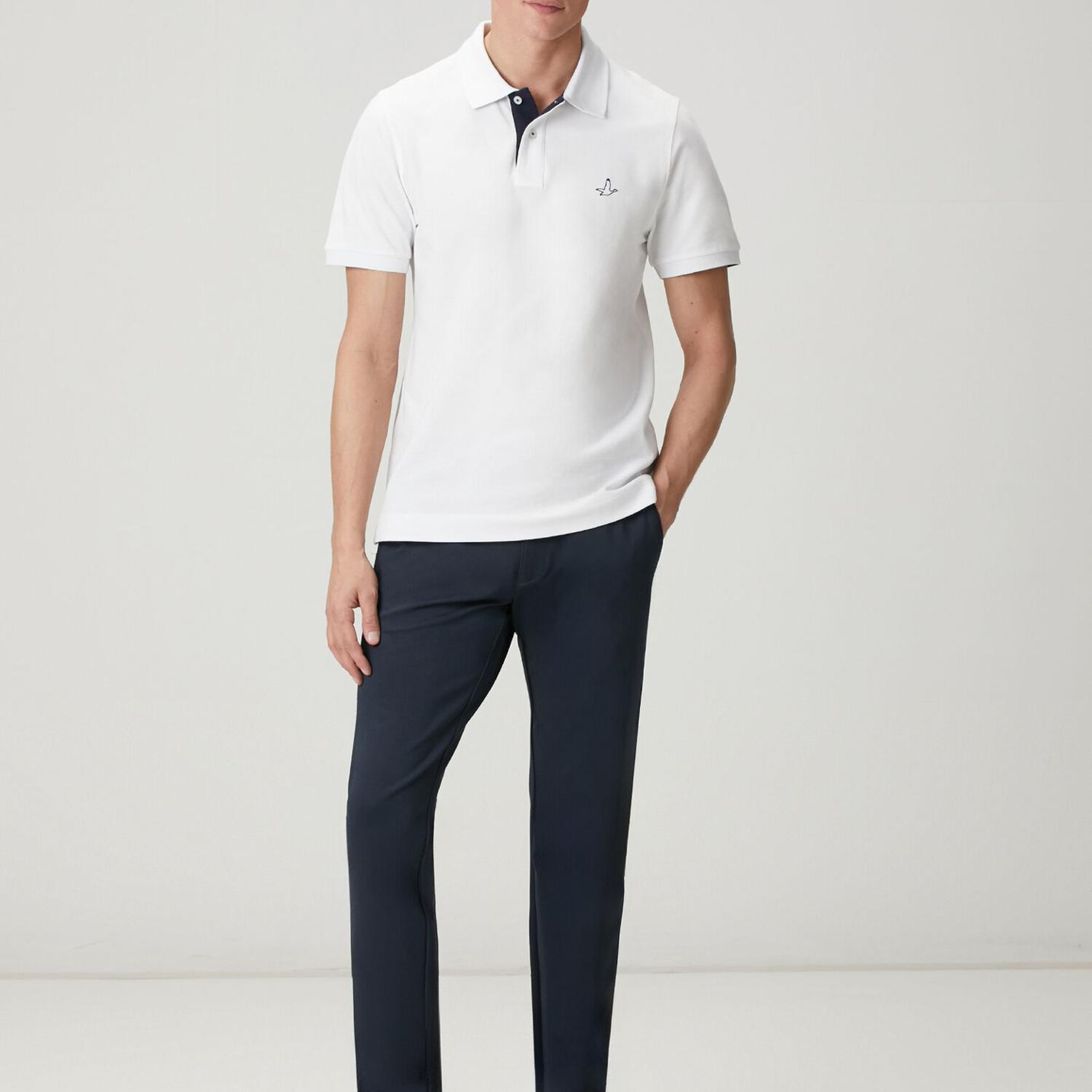 Beymen Club Erkek Lacivert Beli Kordonlu Örme Chino Pantolon