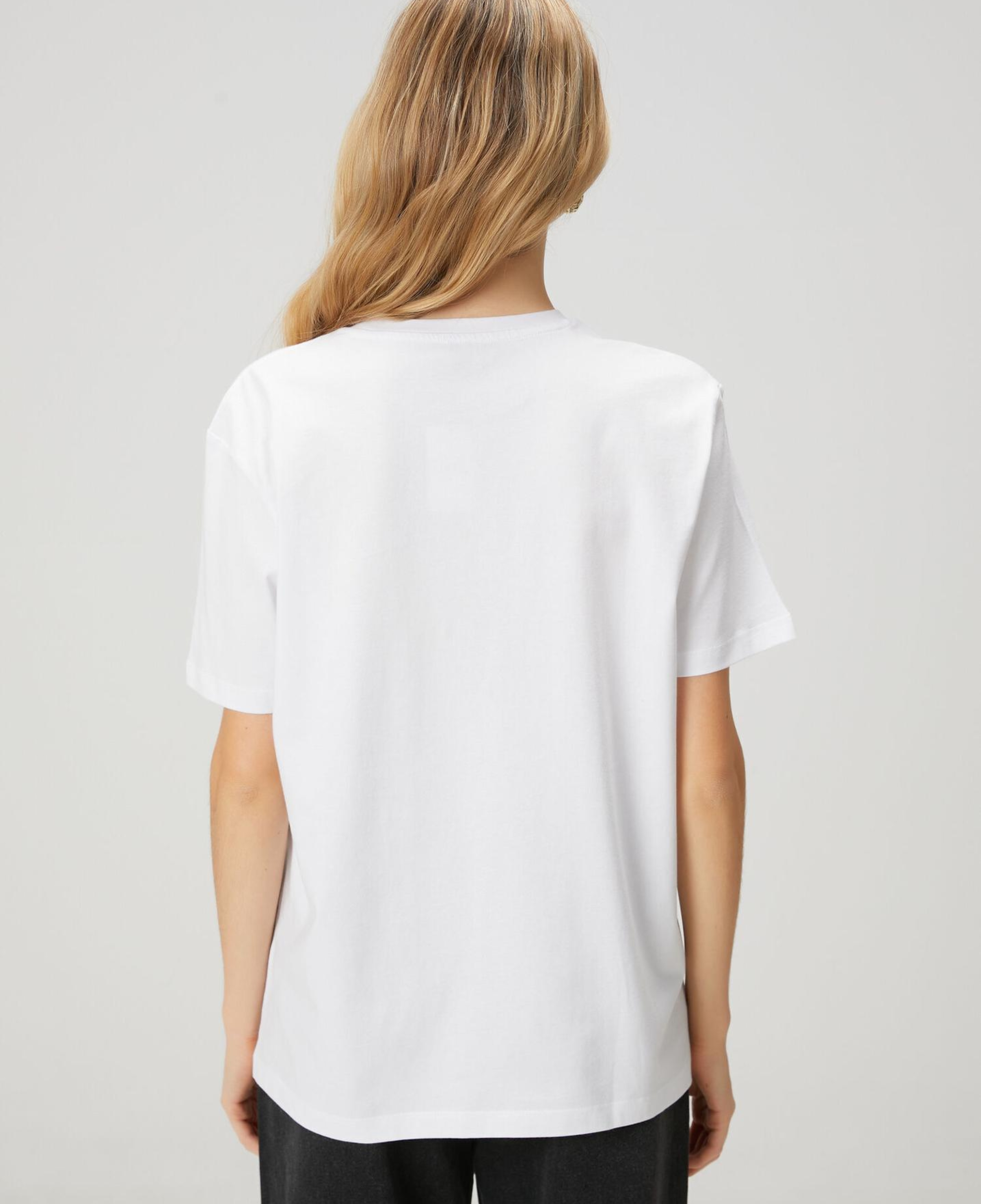Beymen Club Kadın Beyaz Çizgili Logolu T-shirt