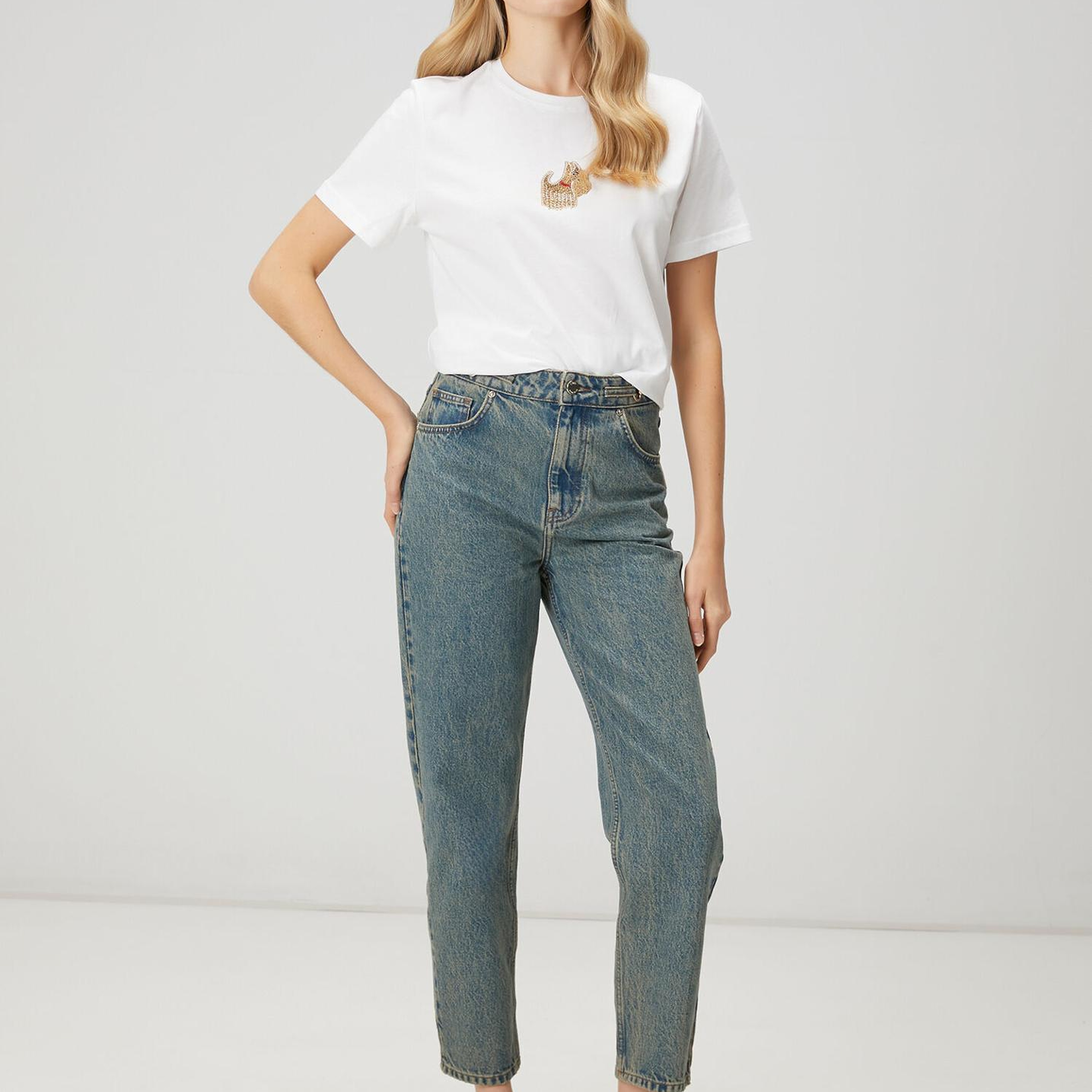Beymen Club Kadın Agatha Beyaz Taş İşlemeli T-shirt
