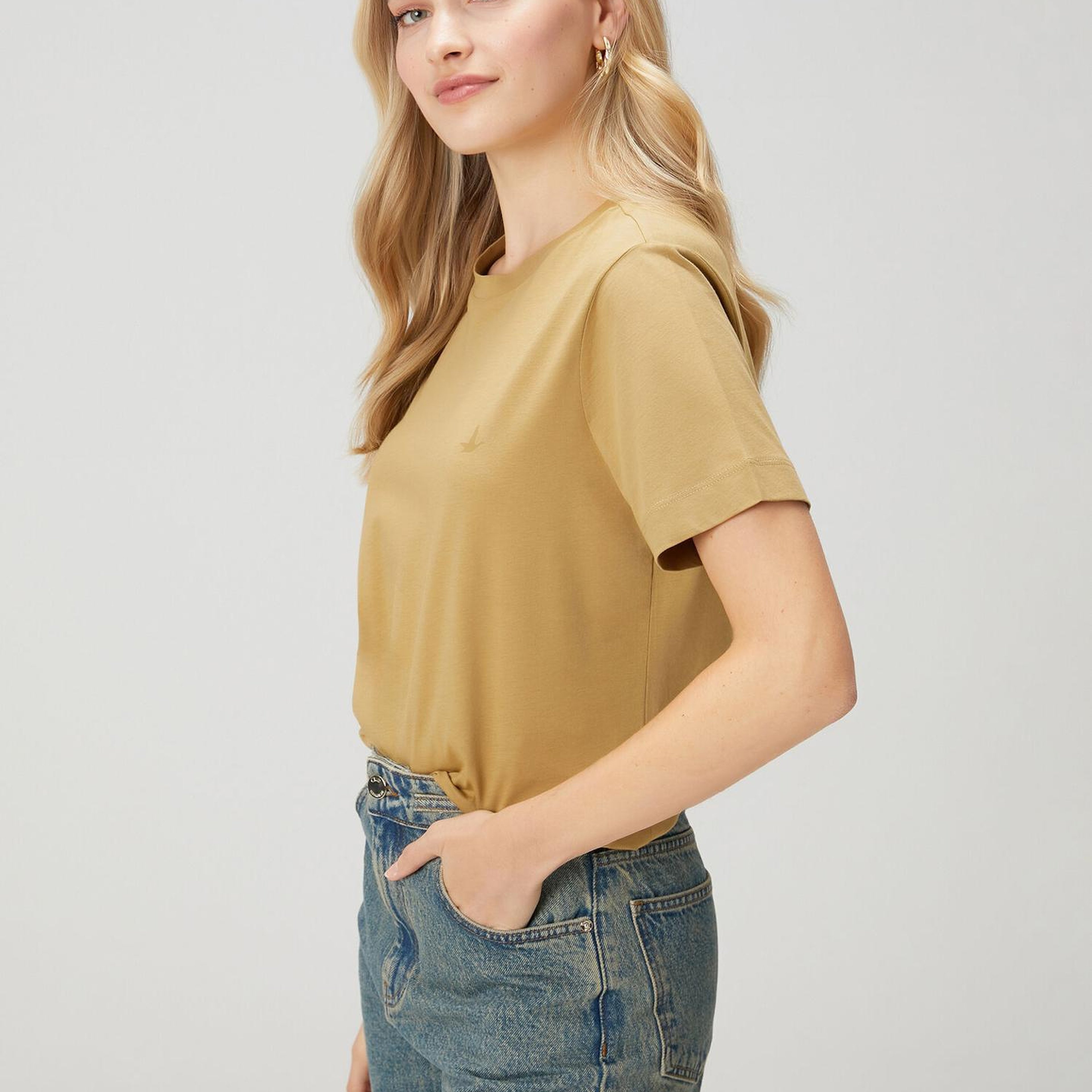 Beymen Club Kadın Açık Haki T-shirt
