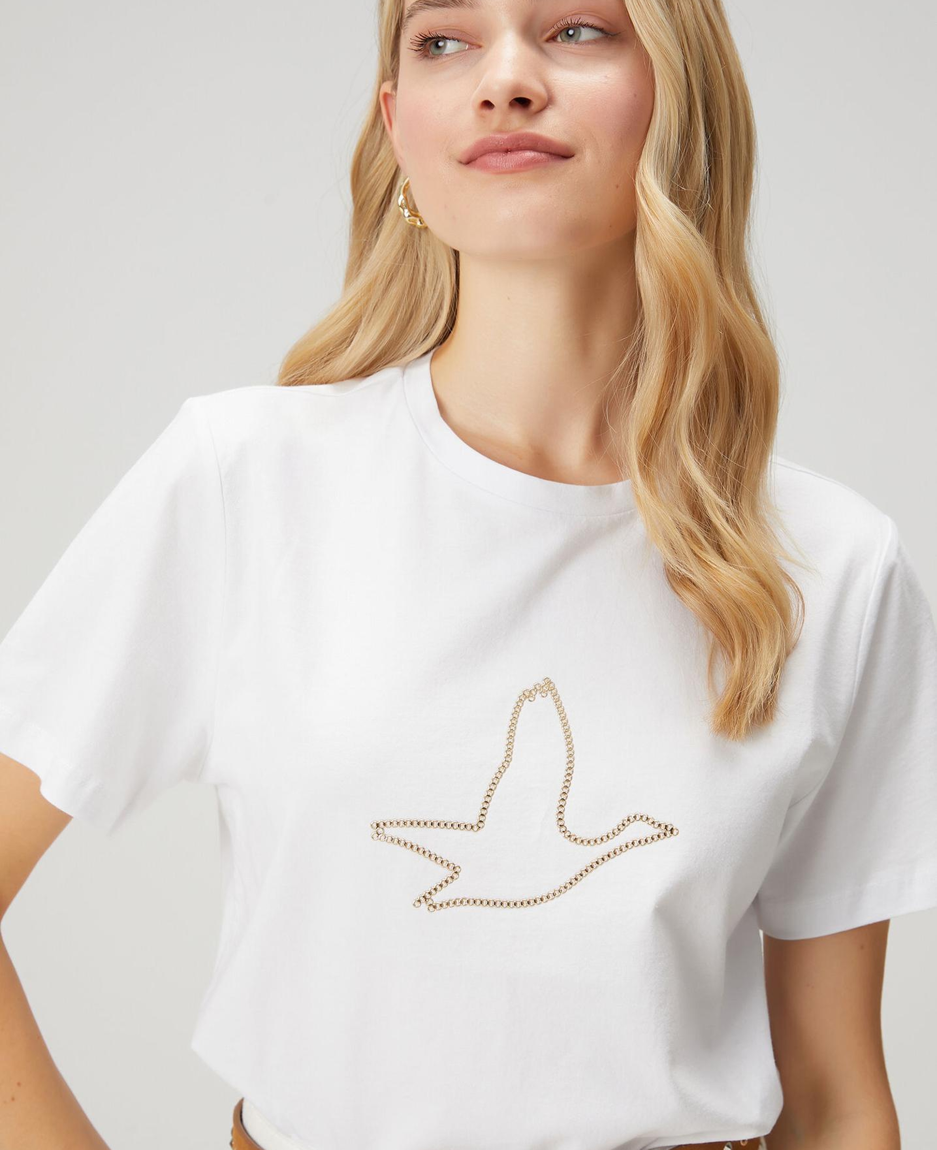 Beymen Club Kadın Beyaz Zincir Logolu T-shirt