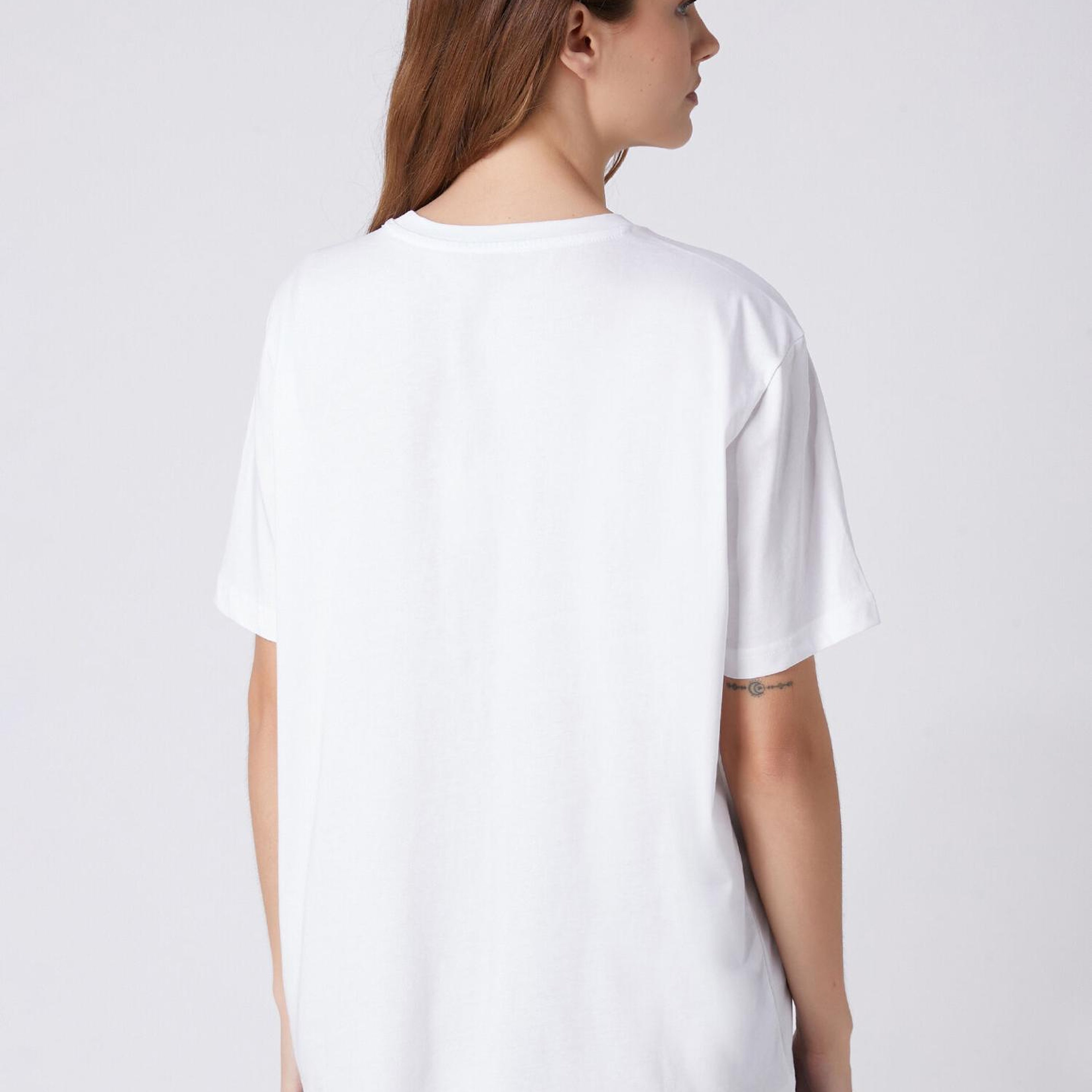 Beymen Club Kadın Kırık Beyaz Sarı Logolu T-shirt