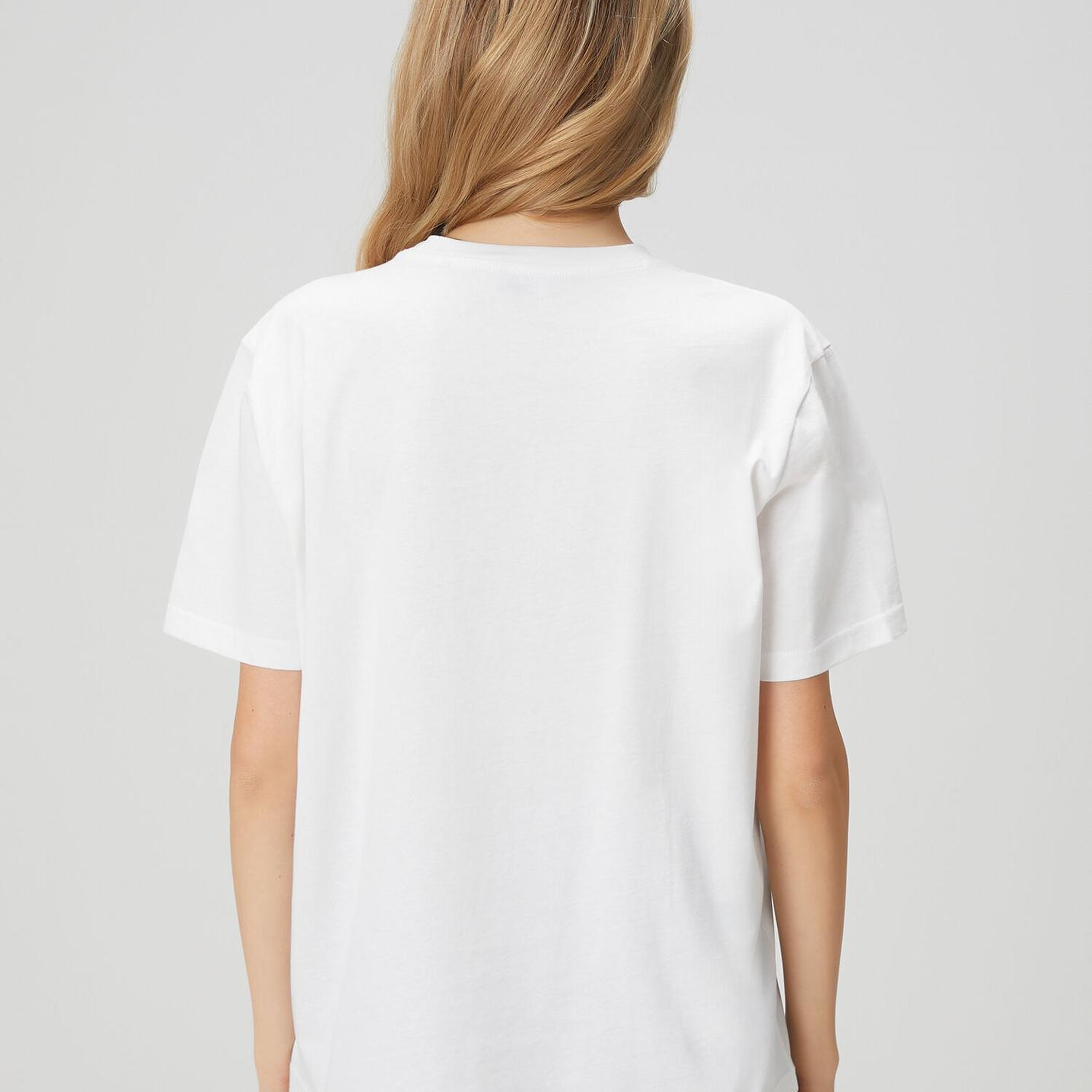 Beymen Club Kadın Kırık Beyaz Hotfix Logolu T-shirt