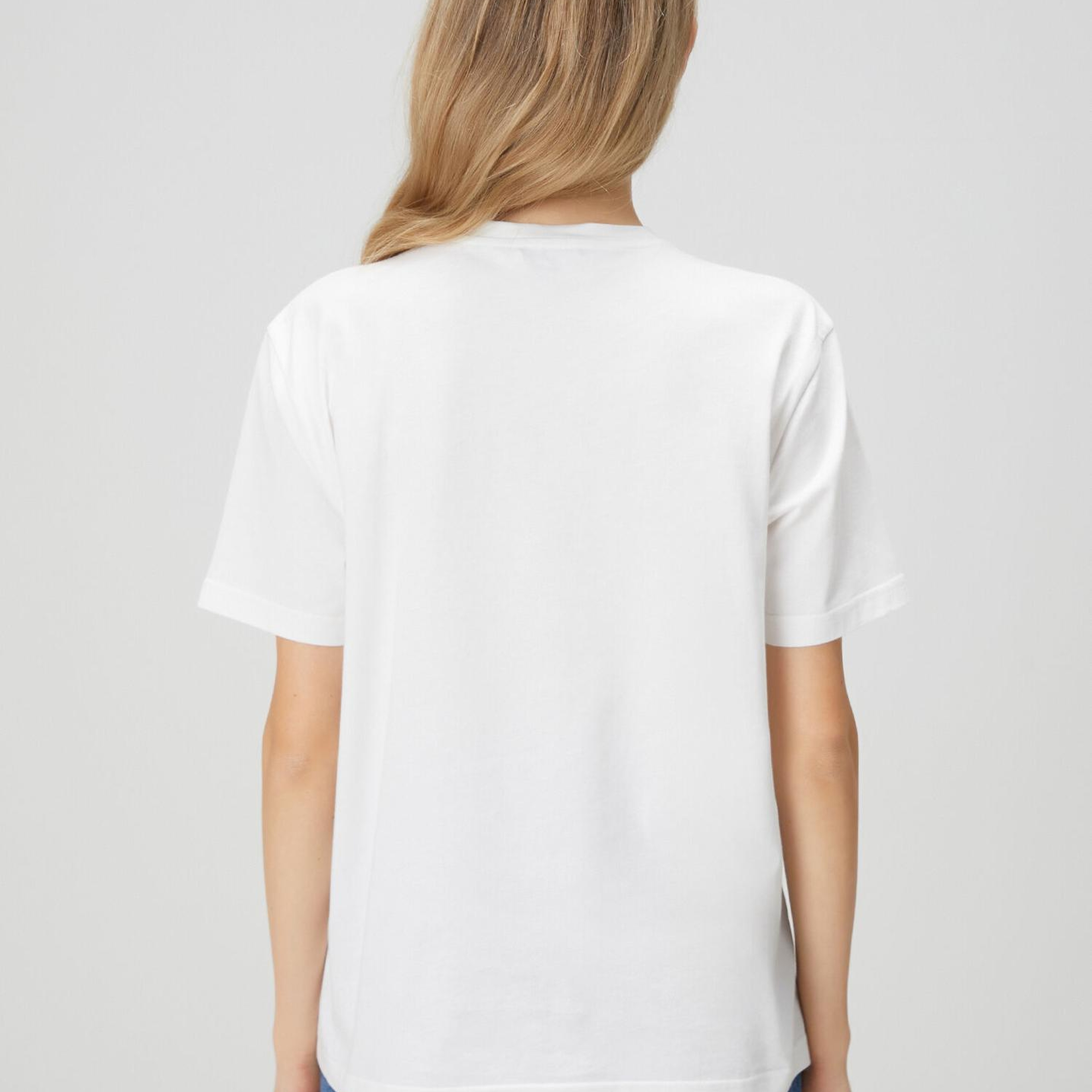 Beymen Club Kadın Kırık Beyaz Meyve Baskılı Oversize T-shirt