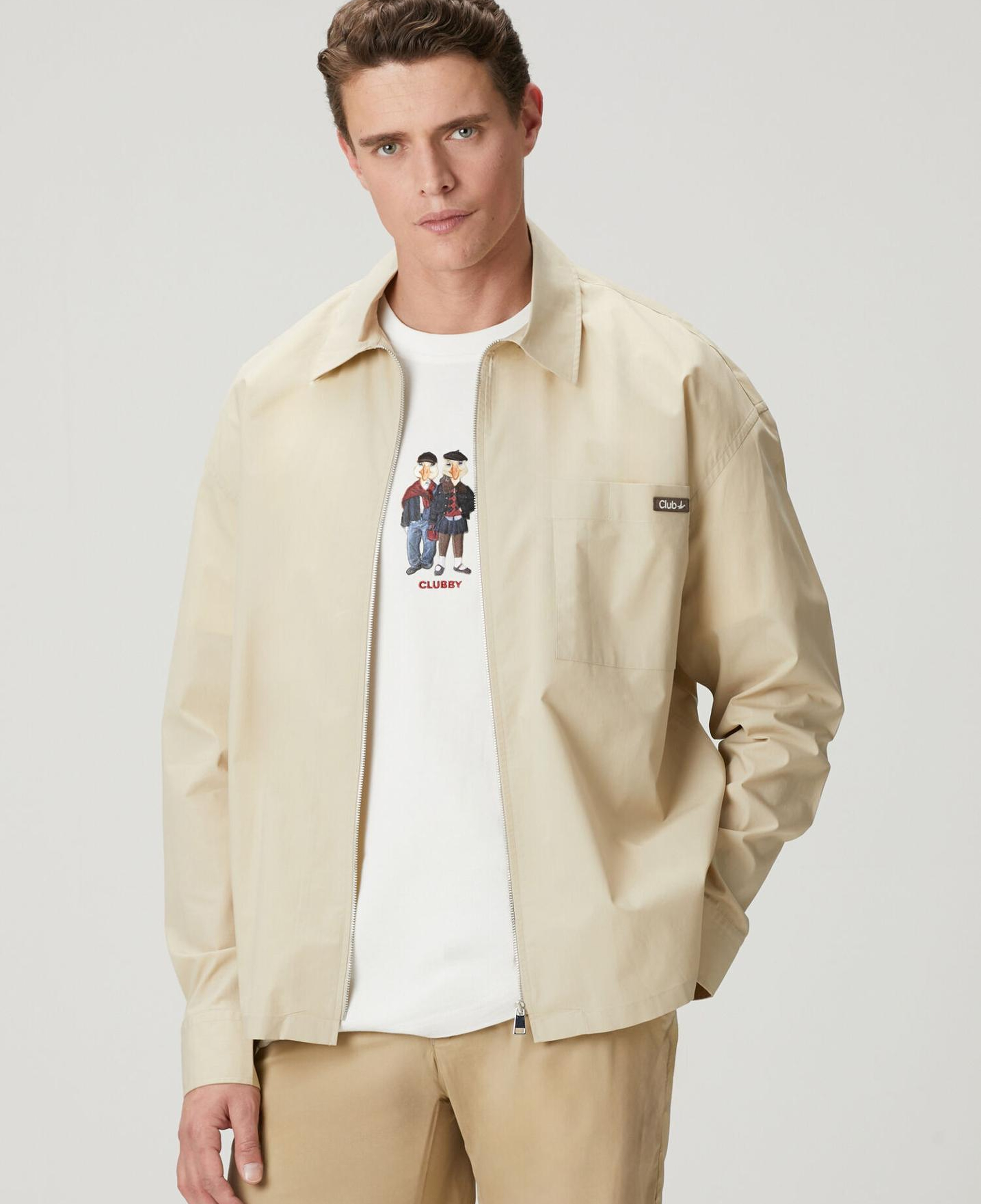 Beymen Club Erkek Deve Tüyü Oversize Fit Dış Gömlek