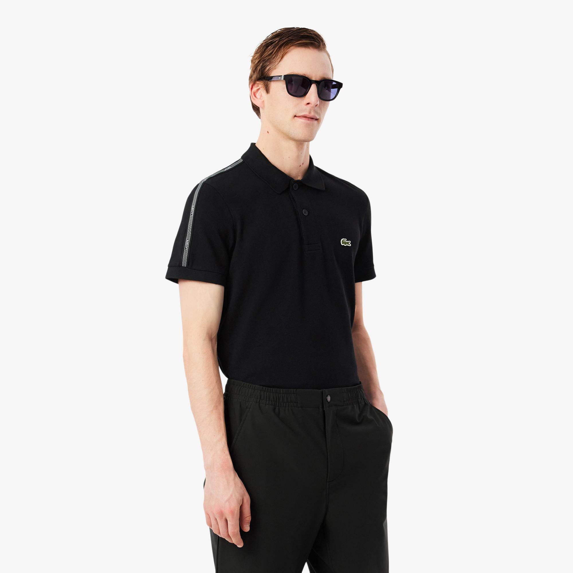 Erkek Regular Fit Siyah Polo