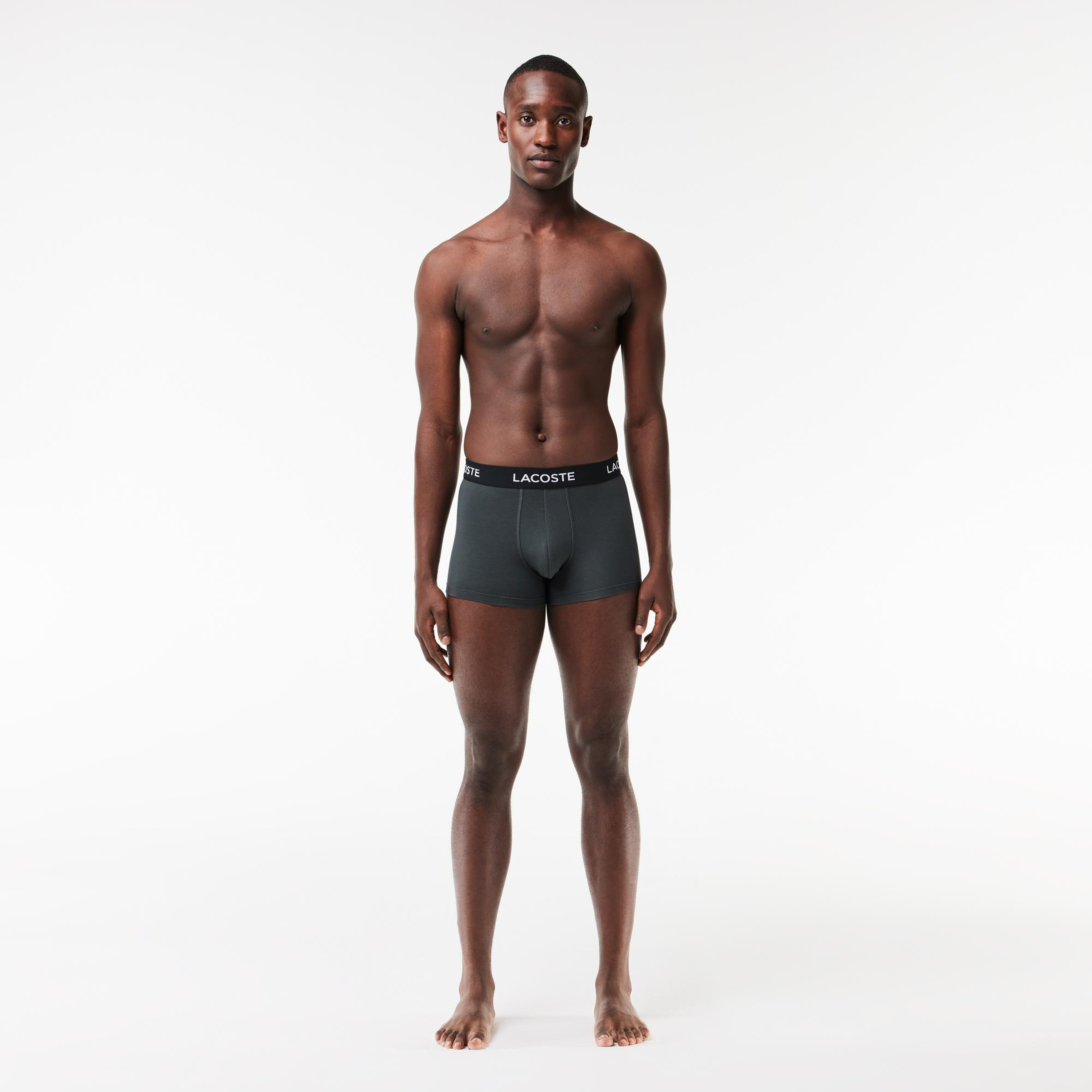 Erkek Regular Fit Koyu Gri Boxer