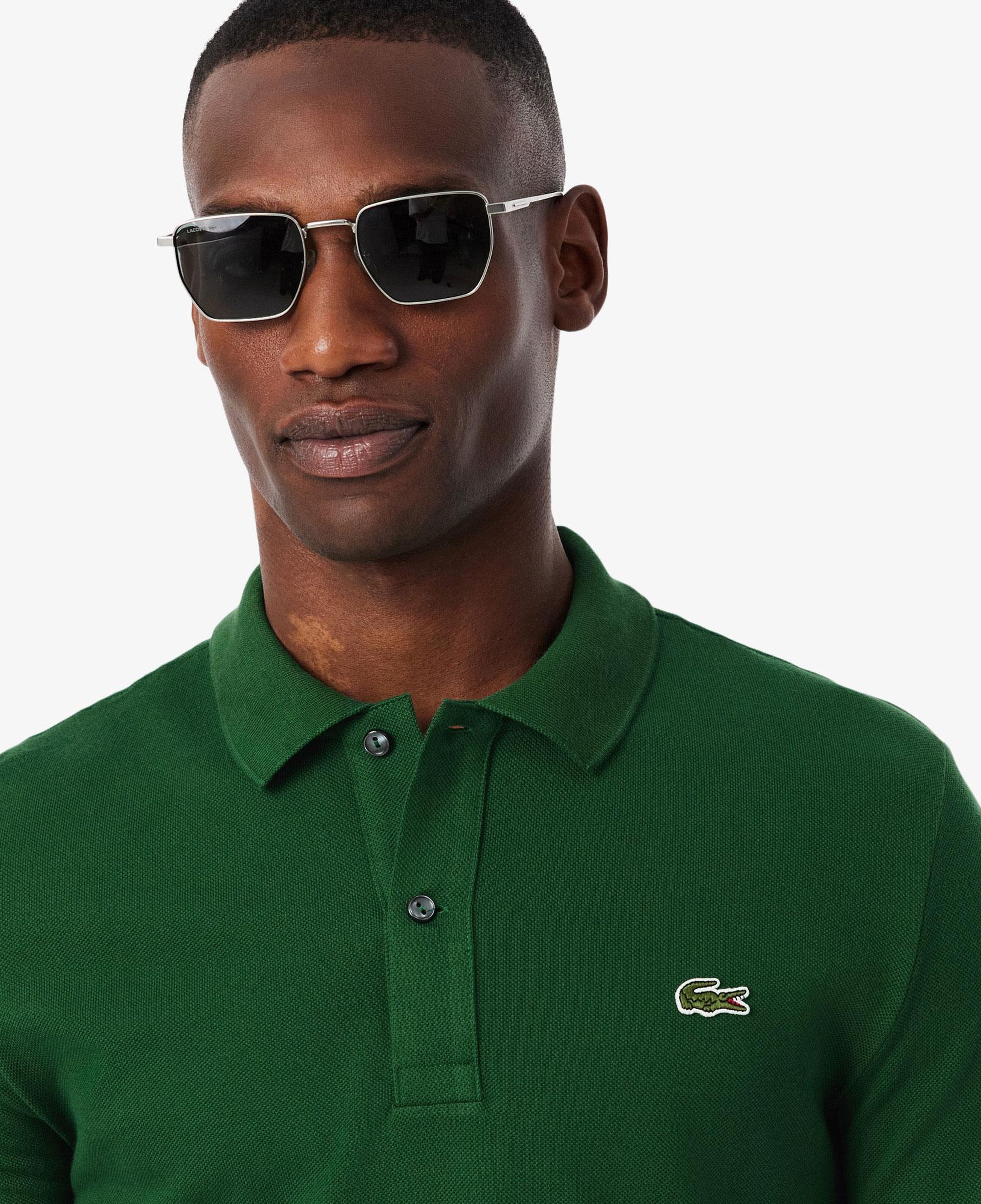 L.12.12 Erkek Slim Fit Yeşil Polo