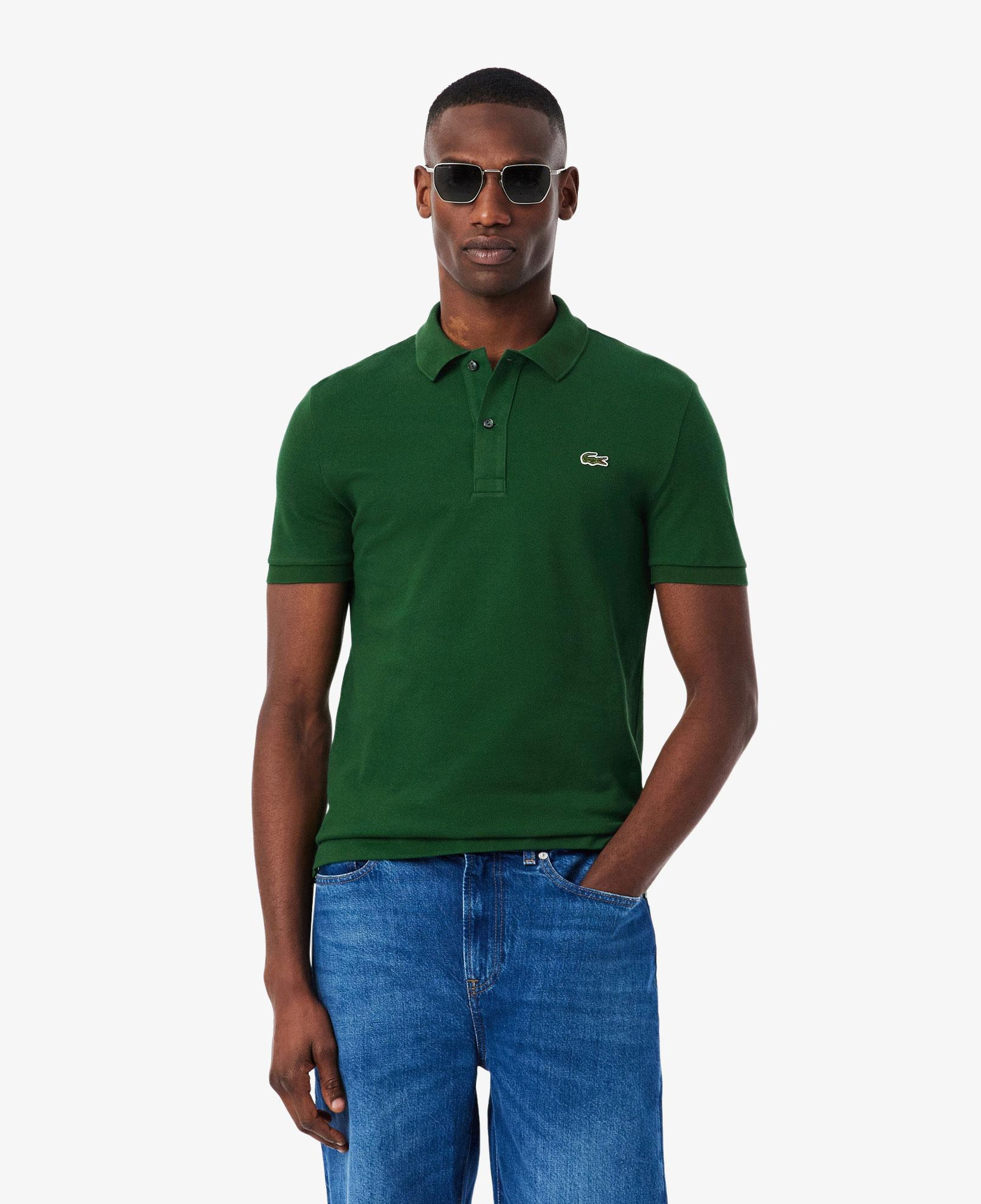 L.12.12 Erkek Slim Fit Yeşil Polo