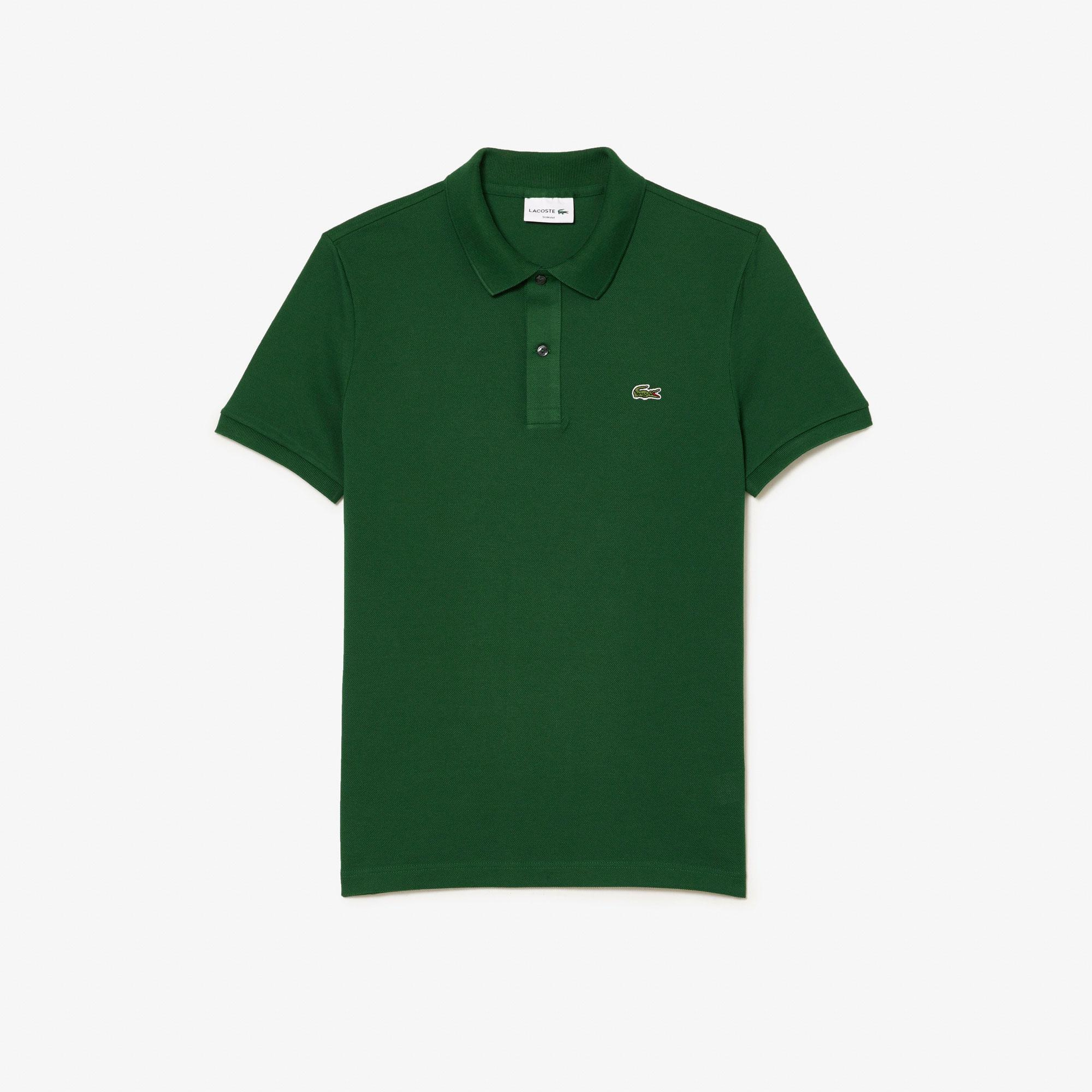 L.12.12 Erkek Slim Fit Yeşil Polo