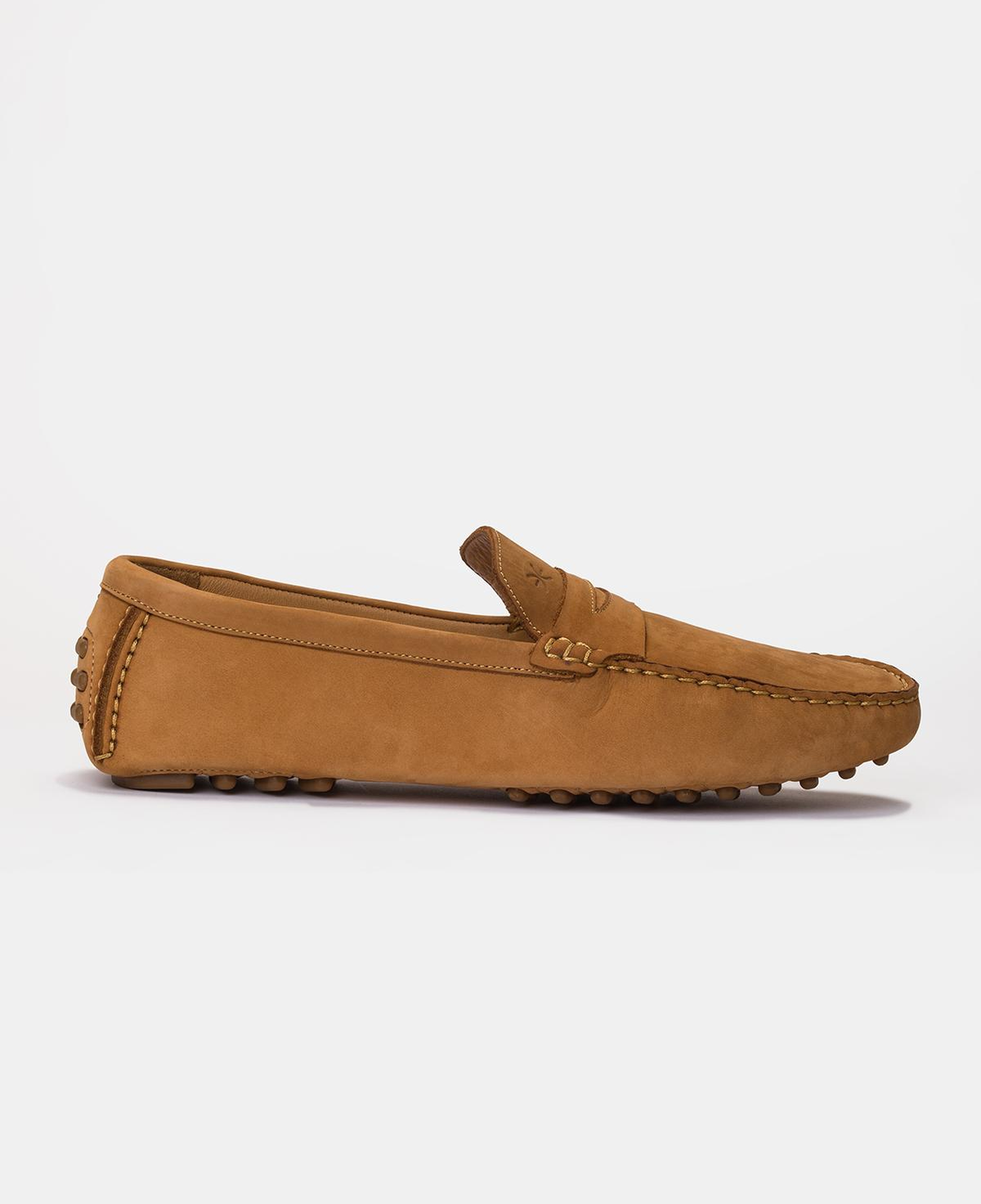 Erkek Camel Nubuk Loafer