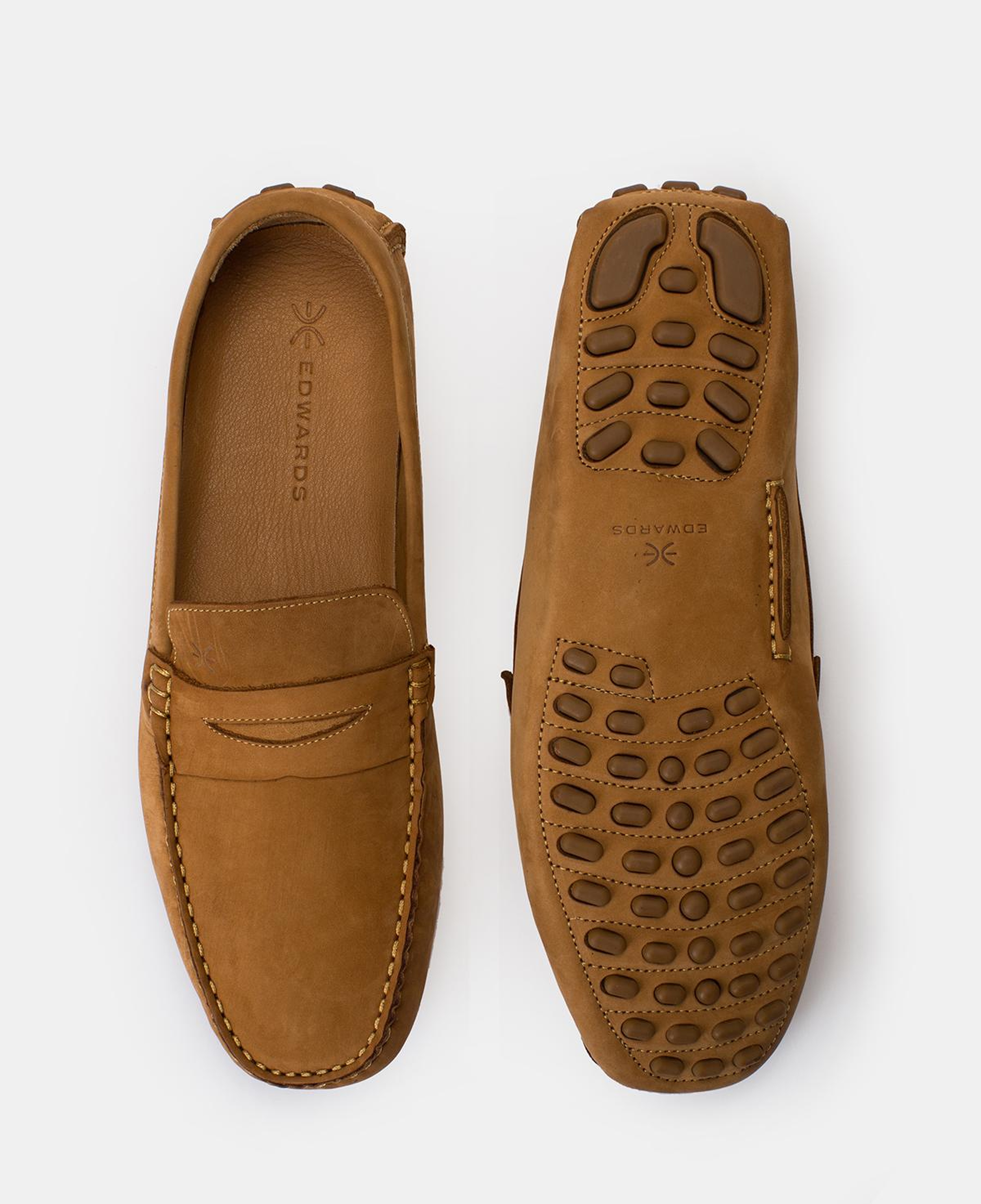 Erkek Camel Nubuk Loafer