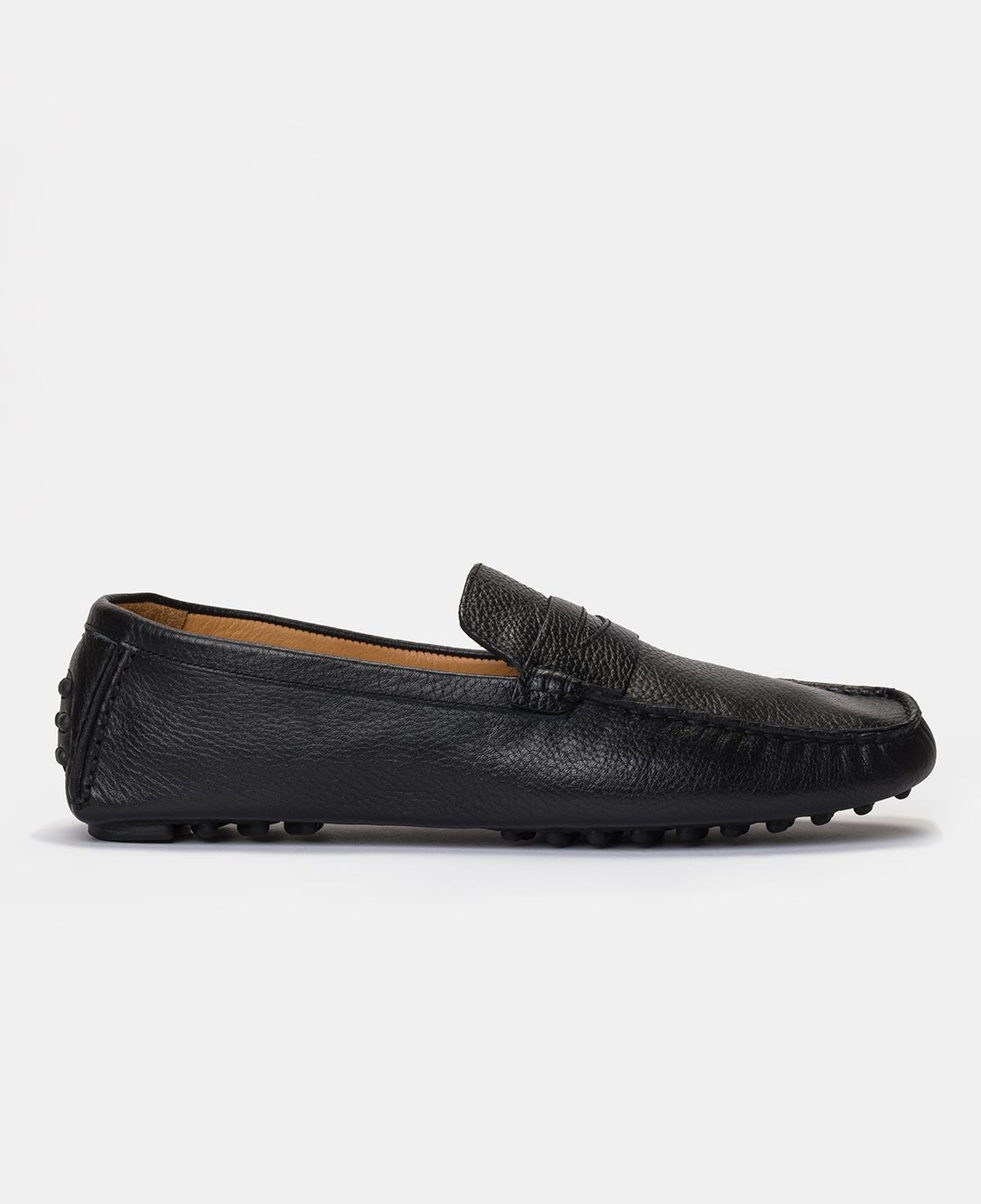Erkek Siyah Deri Loafer