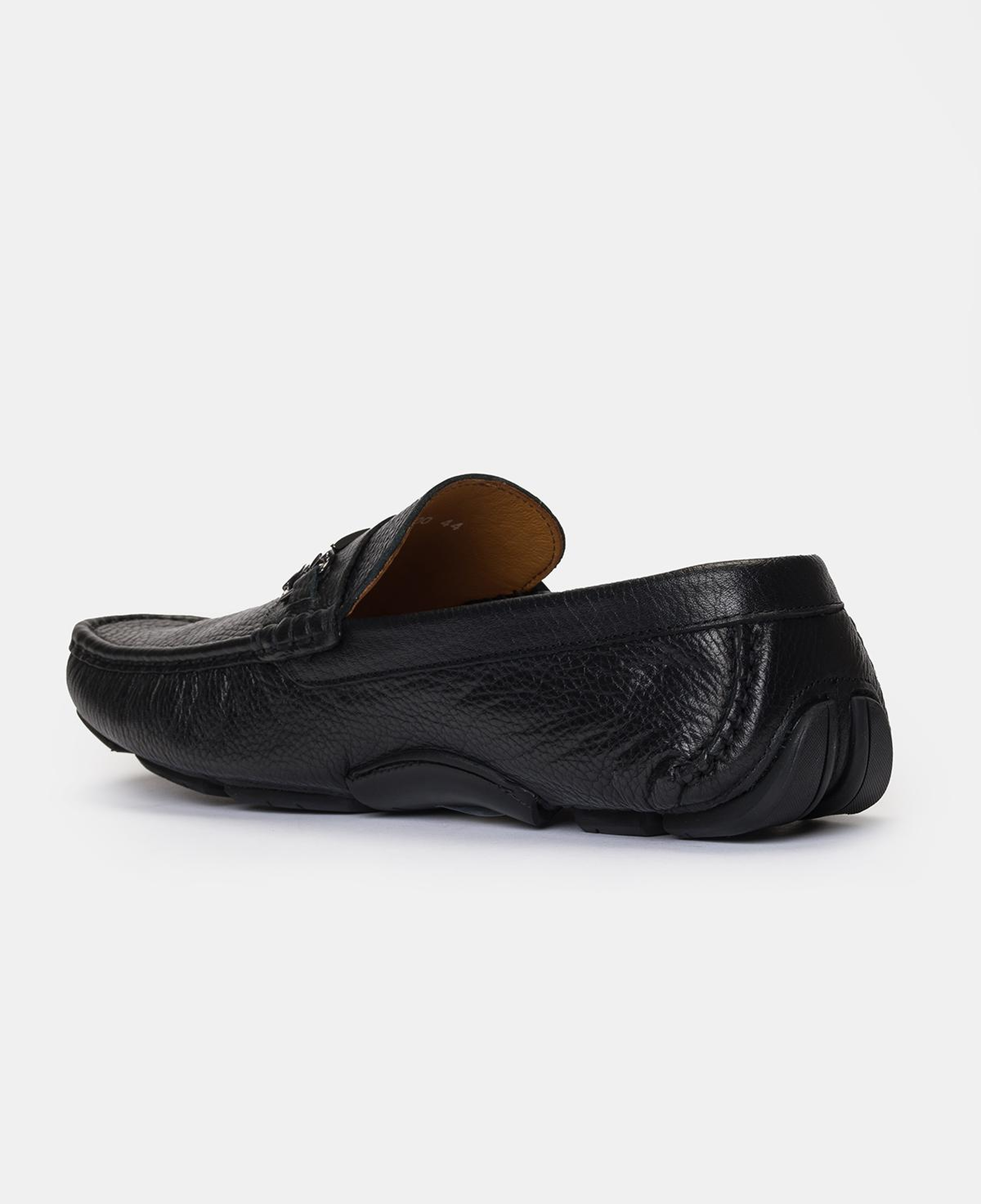 Erkek Siyah Deri Tokalı Loafer