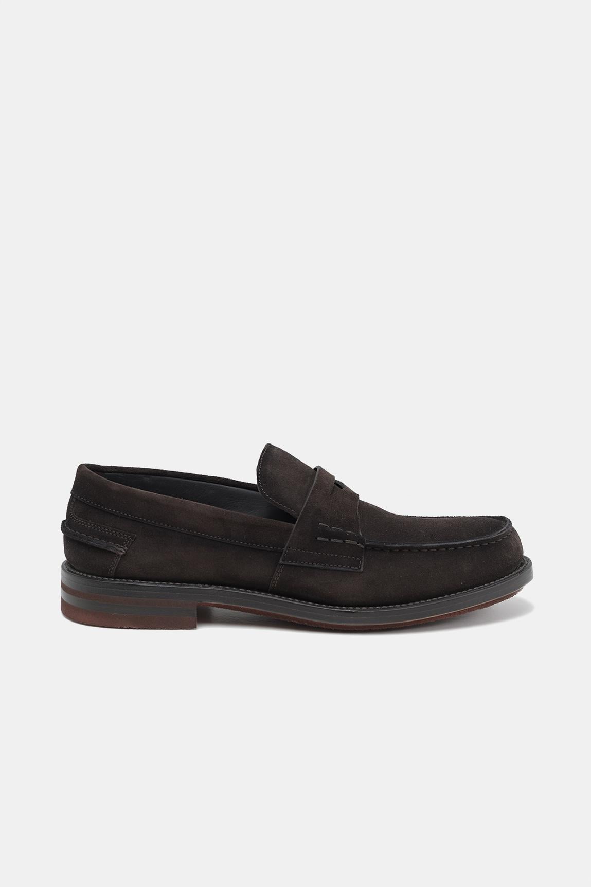 Erkek Kahverengi Deri Loafer