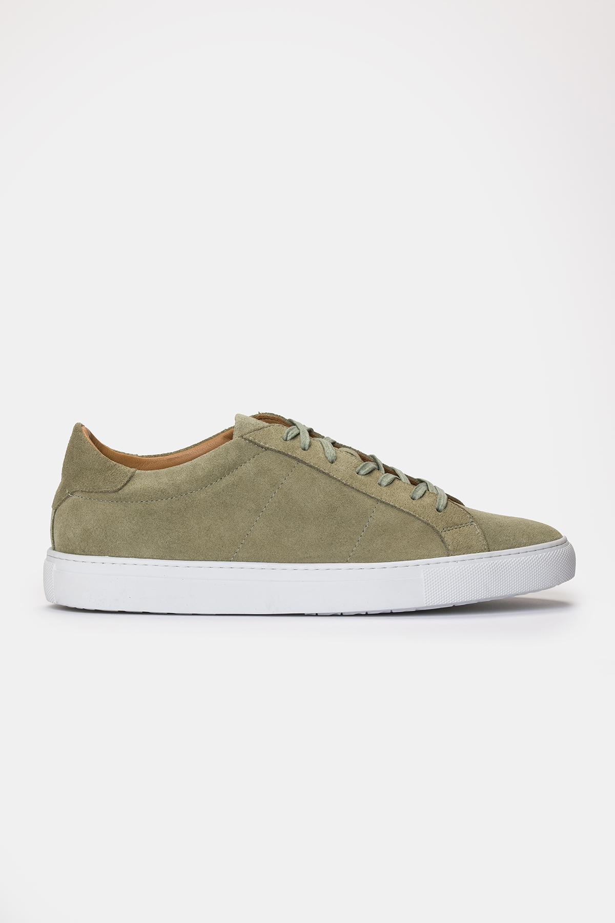 Erkek Yeşil Süet Sneaker
