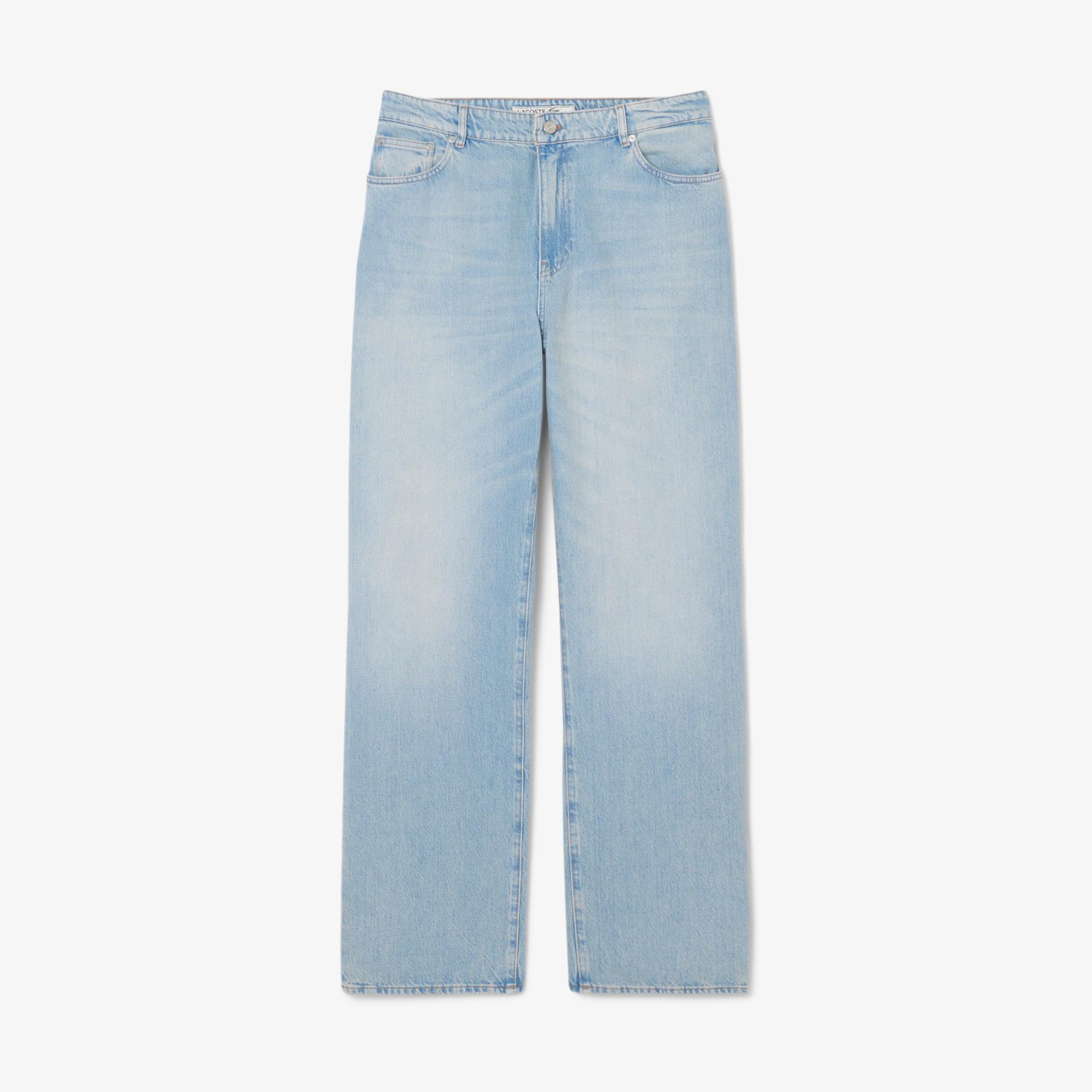 Lacoste Erkek Loose Fit Mavi Jean Pantolon