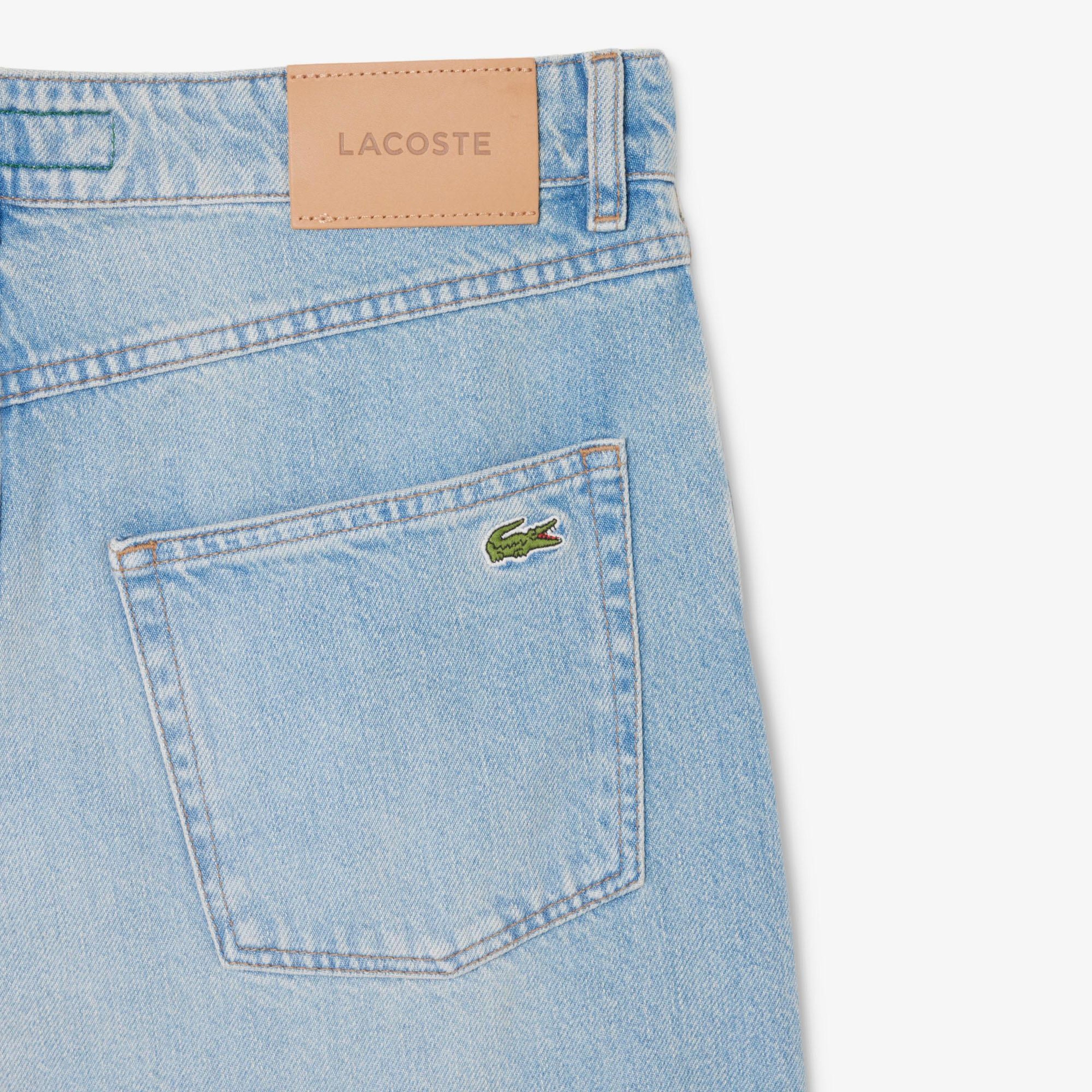 Lacoste Erkek Loose Fit Mavi Jean Pantolon