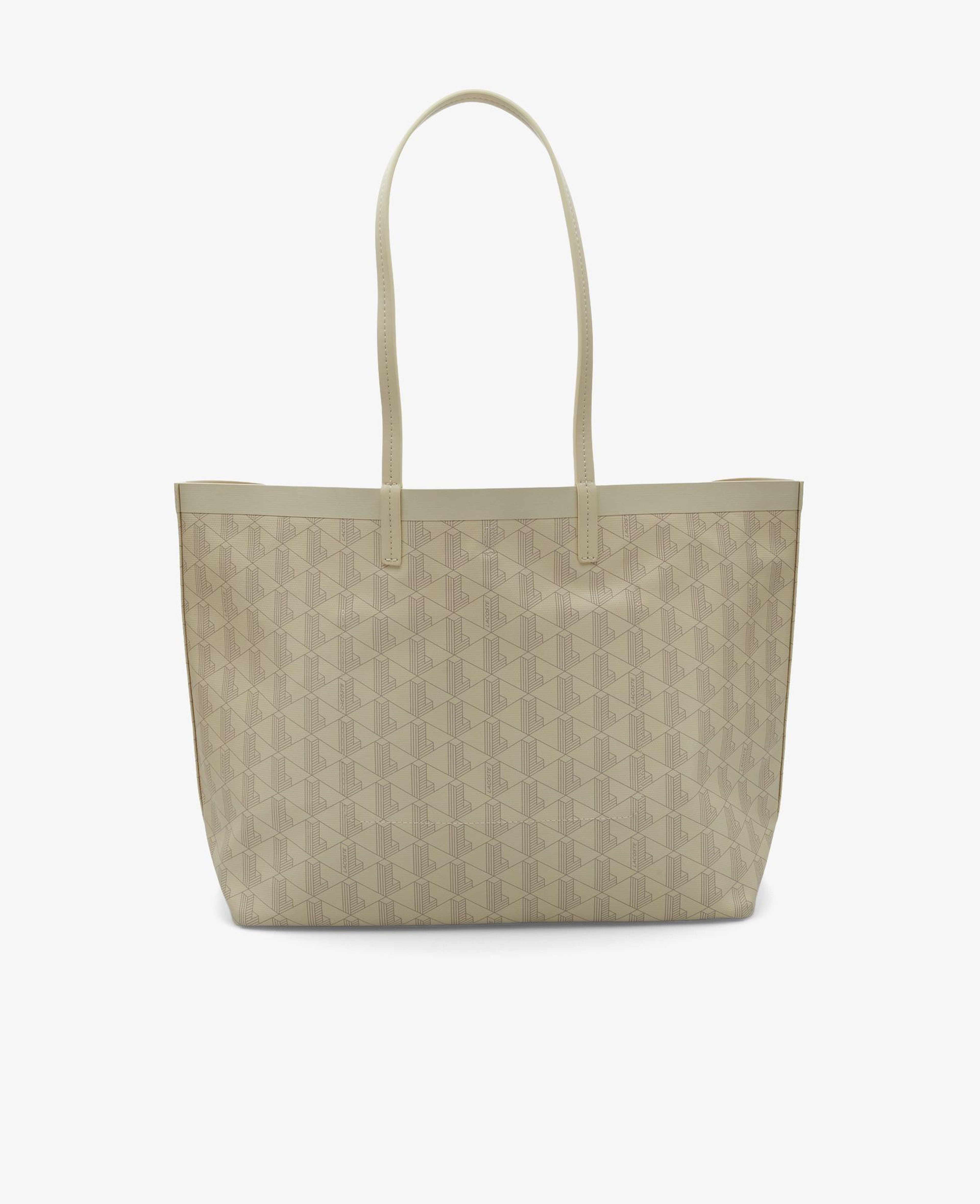 Zely Canvas Kadın Monogram Bej Omuz Çantası