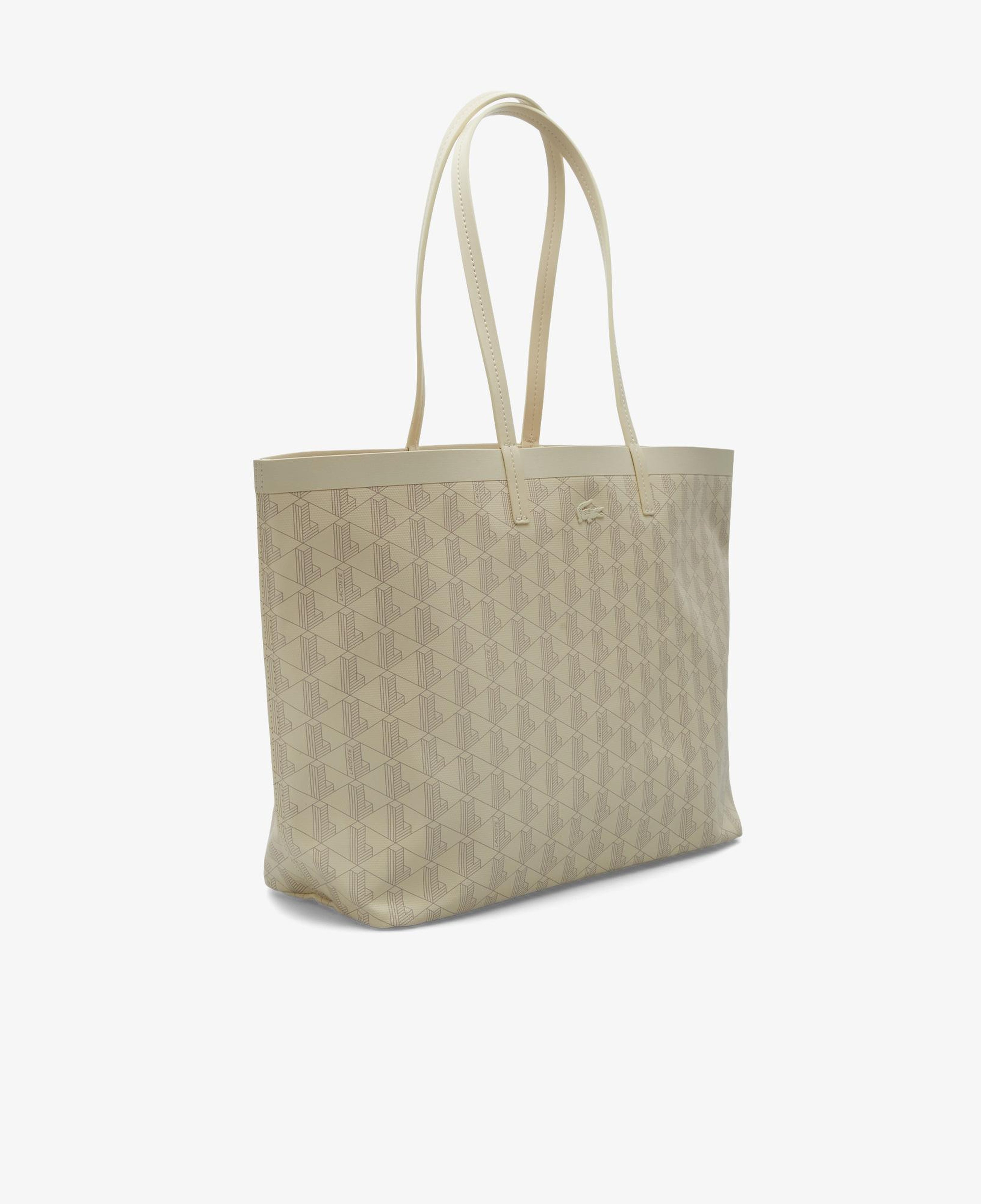 Zely Canvas Kadın Monogram Bej Omuz Çantası