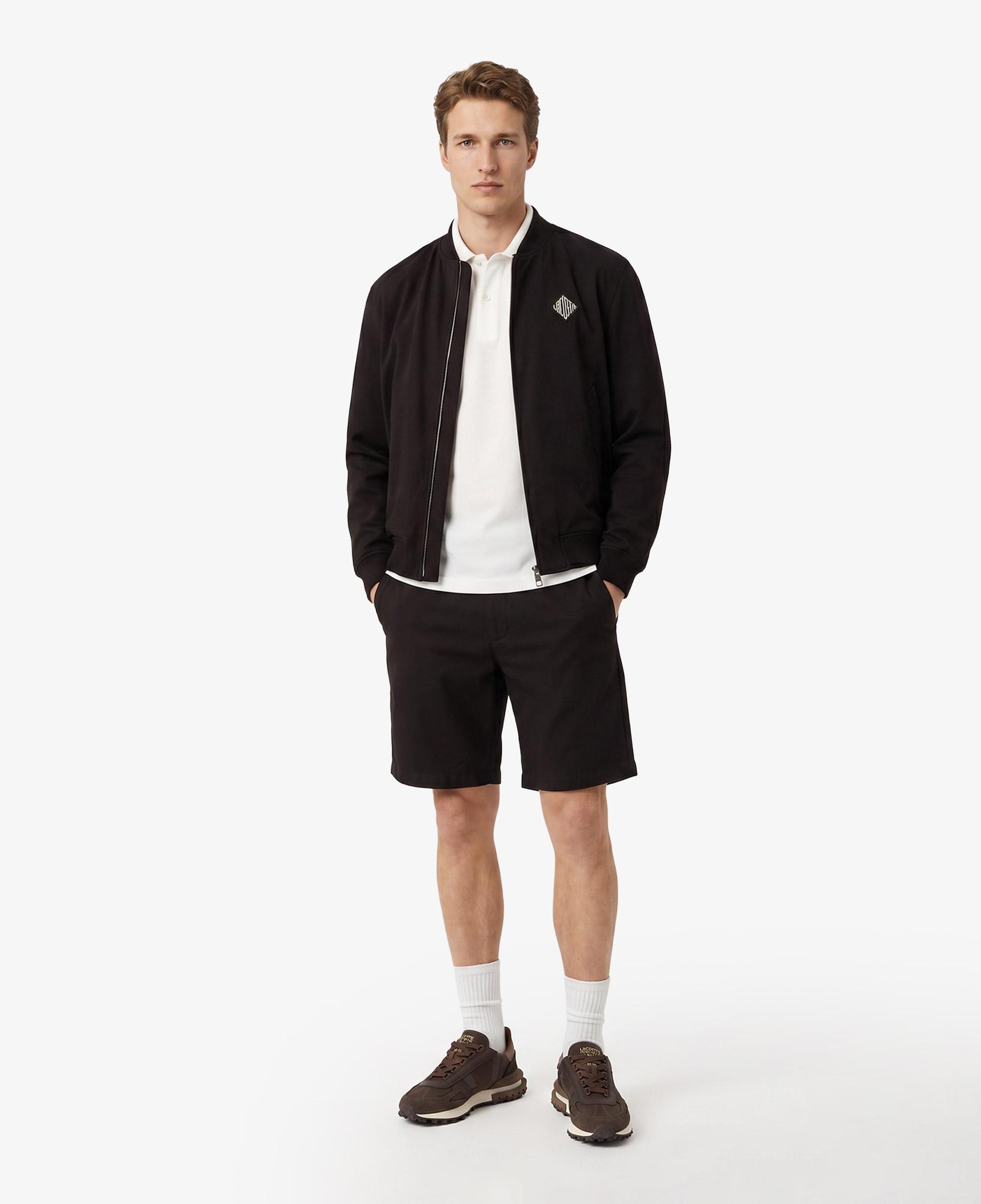 Erkek Tapered Fit Keten Kahverengi Bermuda Şort