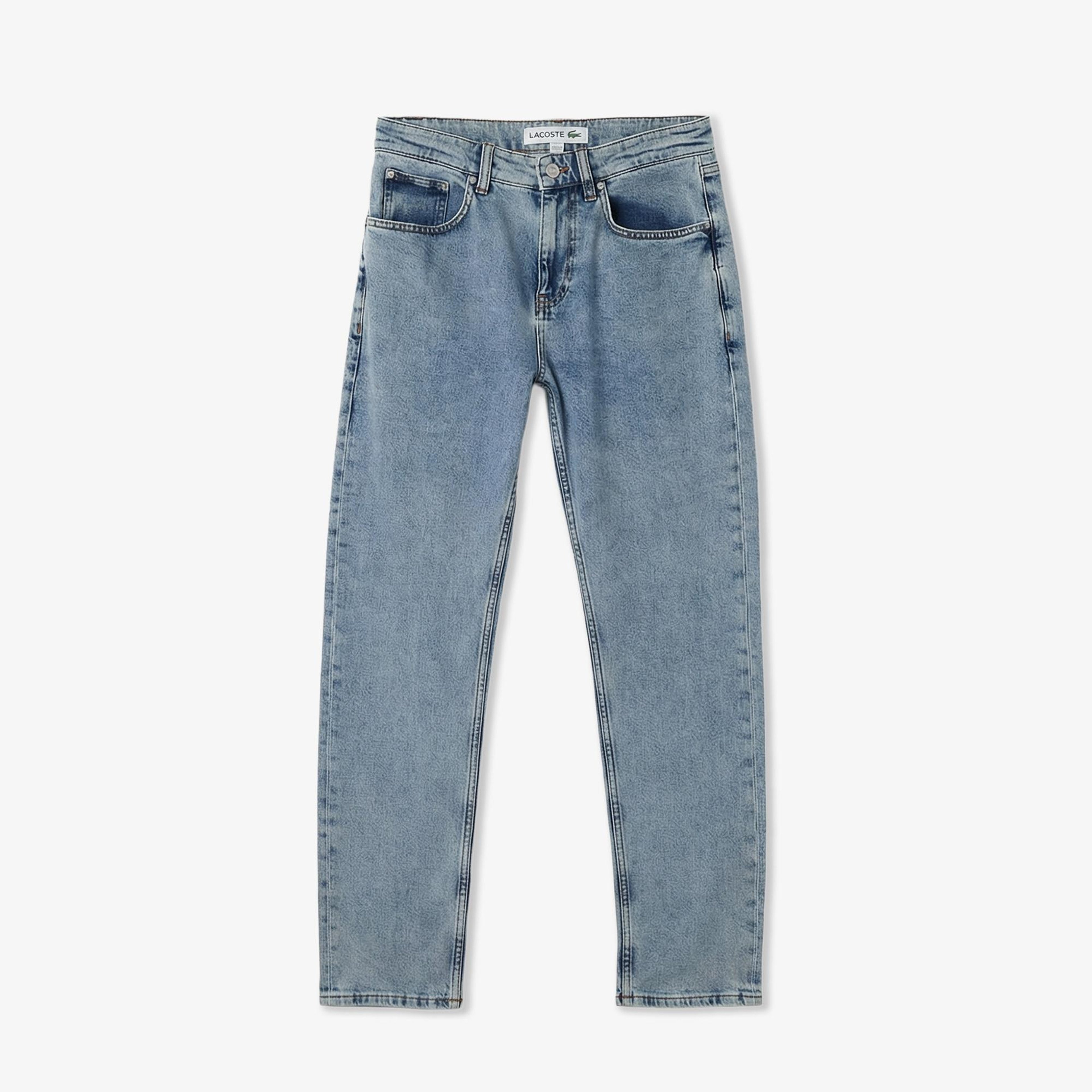 Lacoste Erkek Relaxed Fit Mavi Jean Pantolon
