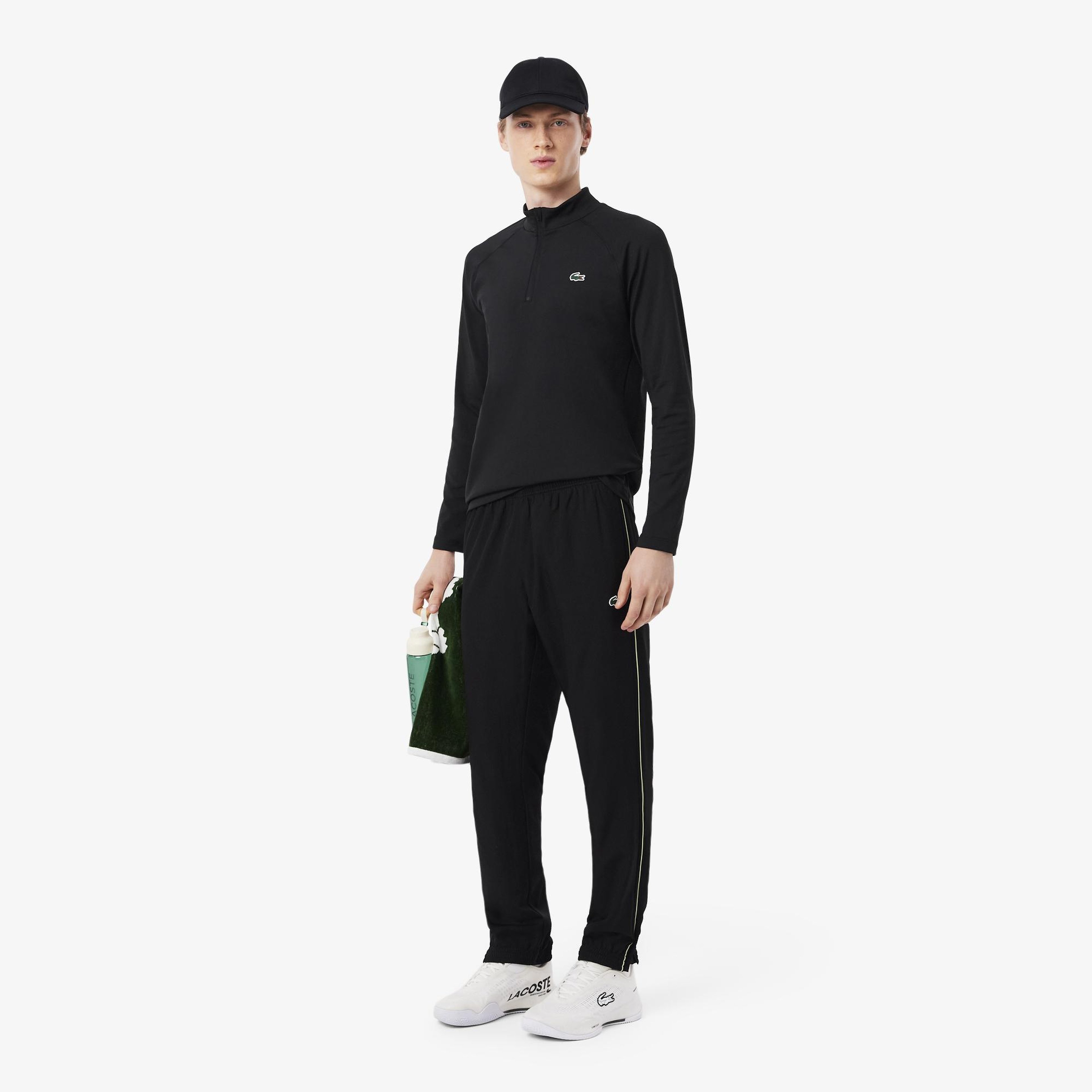 SPORT Erkek Regular Fit Yarım Fermuarlı Siyah Sweatshirt